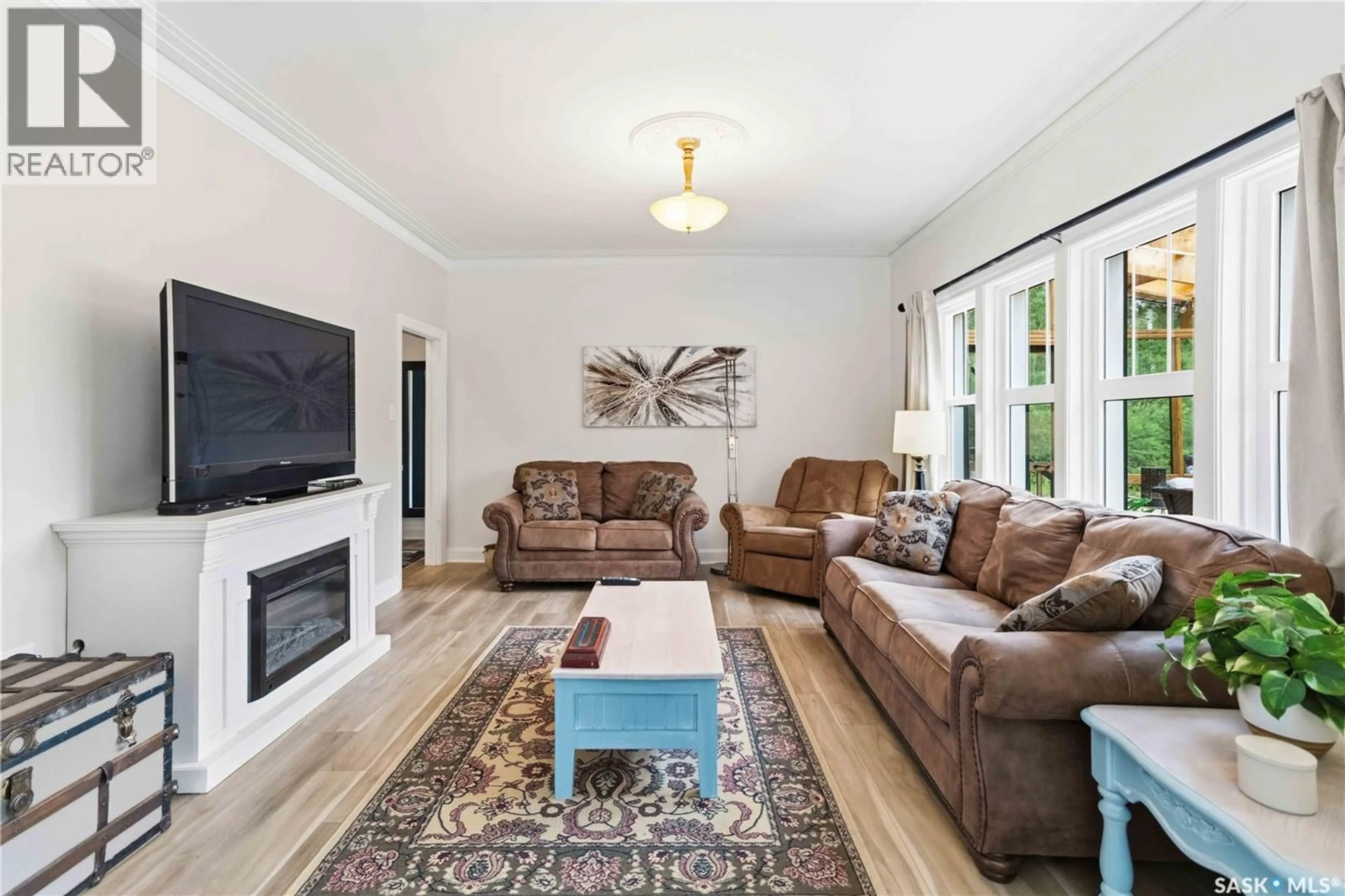 Living room with furniture, unknown for 501 CONER HEIGHTS, Barrier Lake Saskatchewan S0E0B0