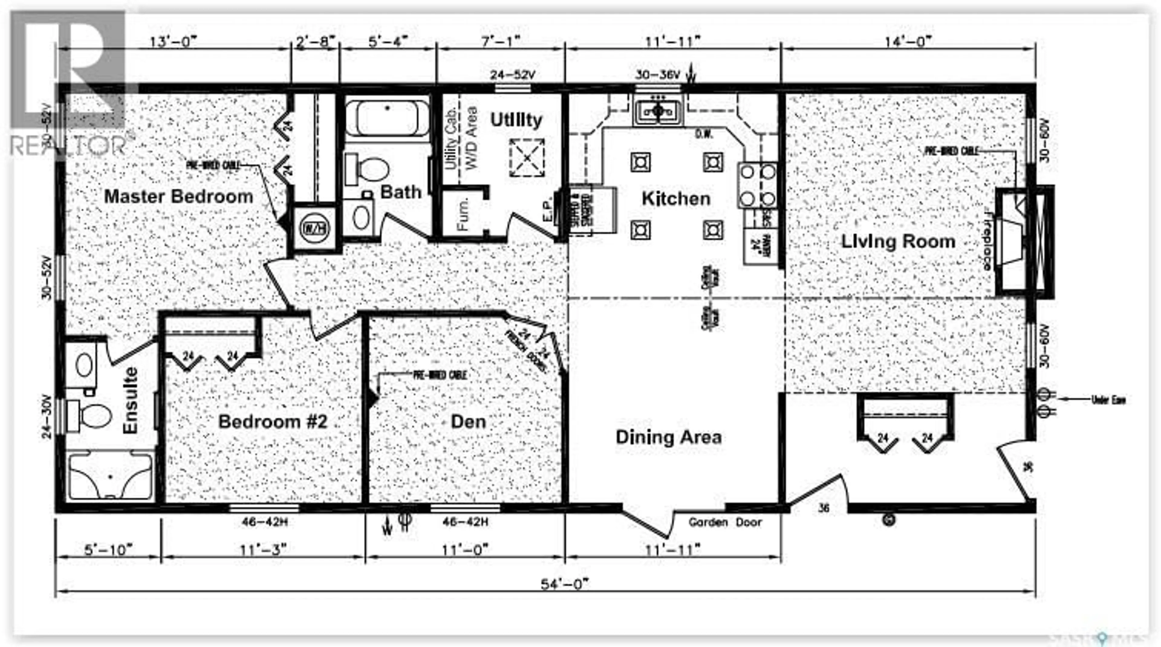 Floor plan for 2004 - 7 ALICE ROAD, Estevan Saskatchewan S4A1G7