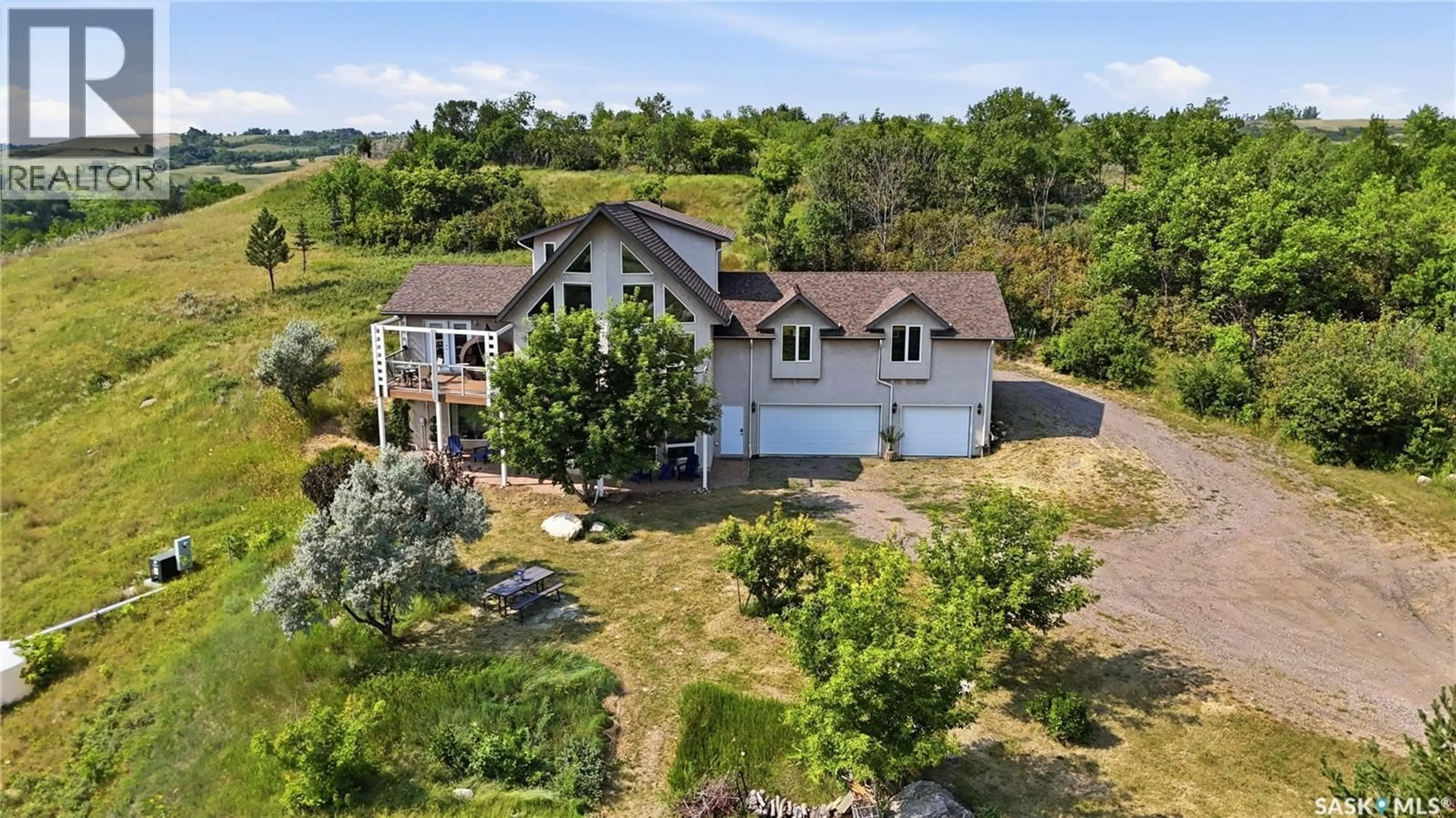 A pic from outside/outdoor area/front of a property/back of a property/a pic from drone, water/lake/river/ocean view for THE LAND, Longlaketon Rm No. 219 Saskatchewan S0G0W0