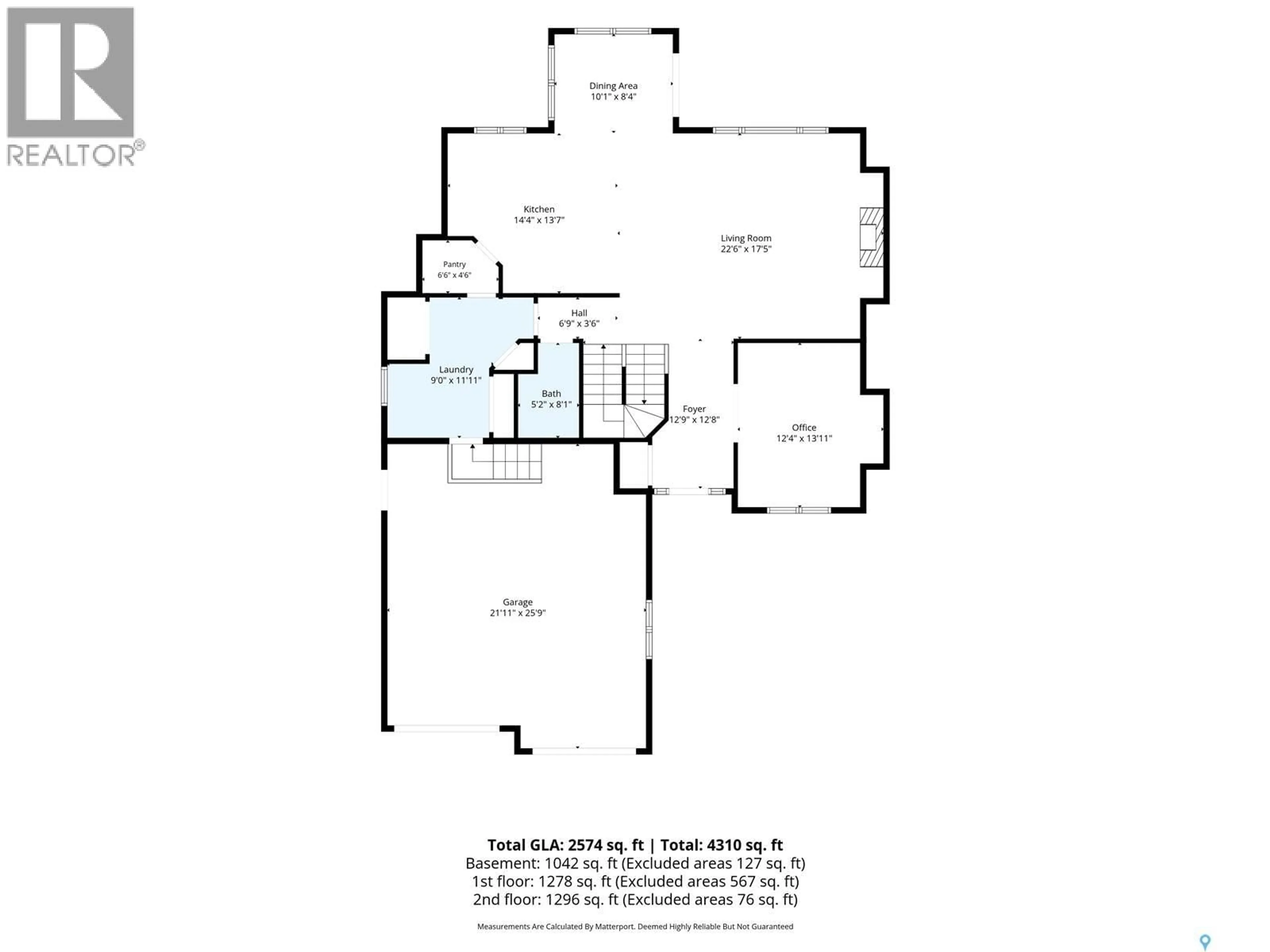 Floor plan for 718 BROOKHURST LANE, Saskatoon Saskatchewan S7V1G1