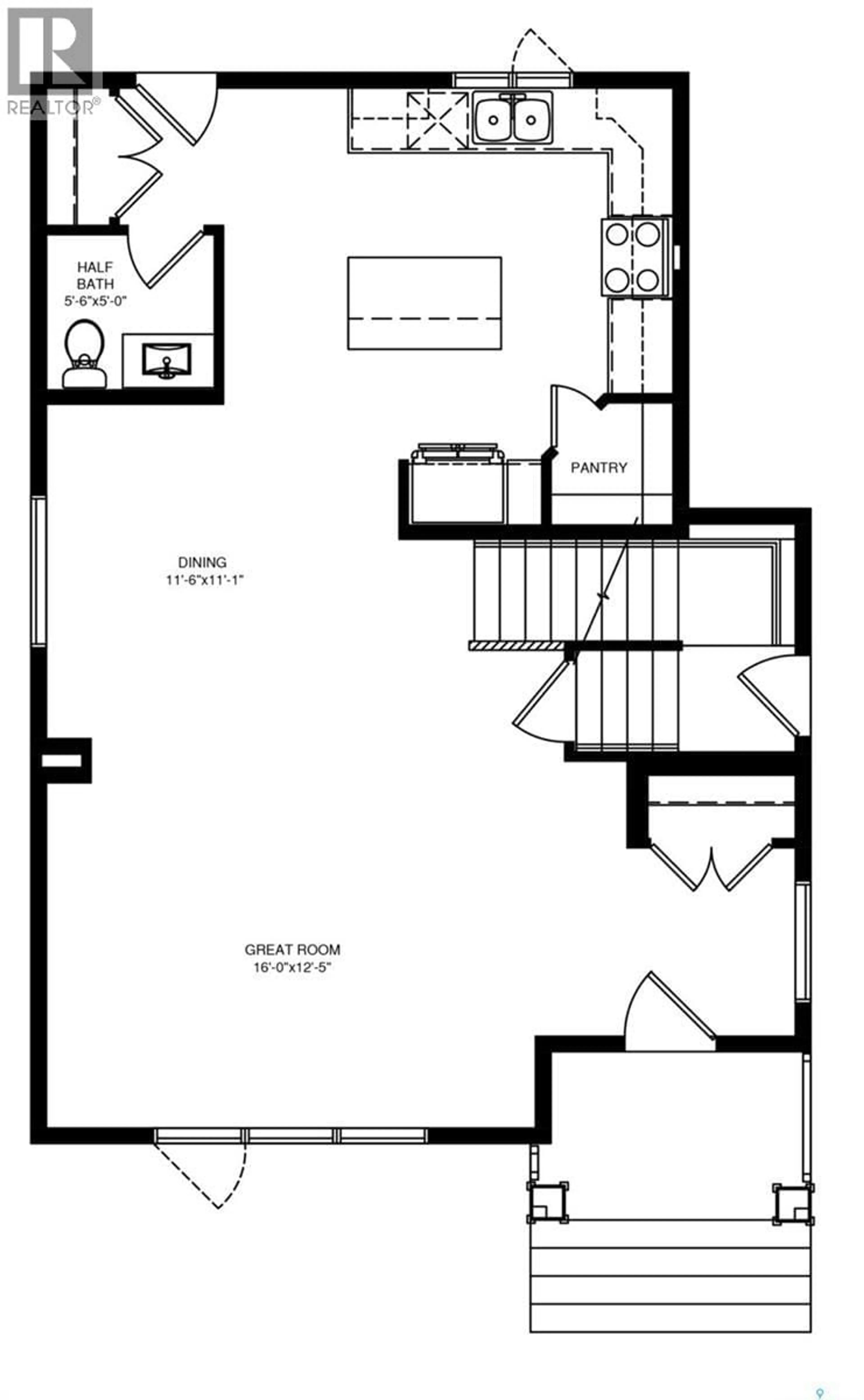 Floor plan for 402 STEHWIEN STREET, Saskatoon Saskatchewan S7W1H5