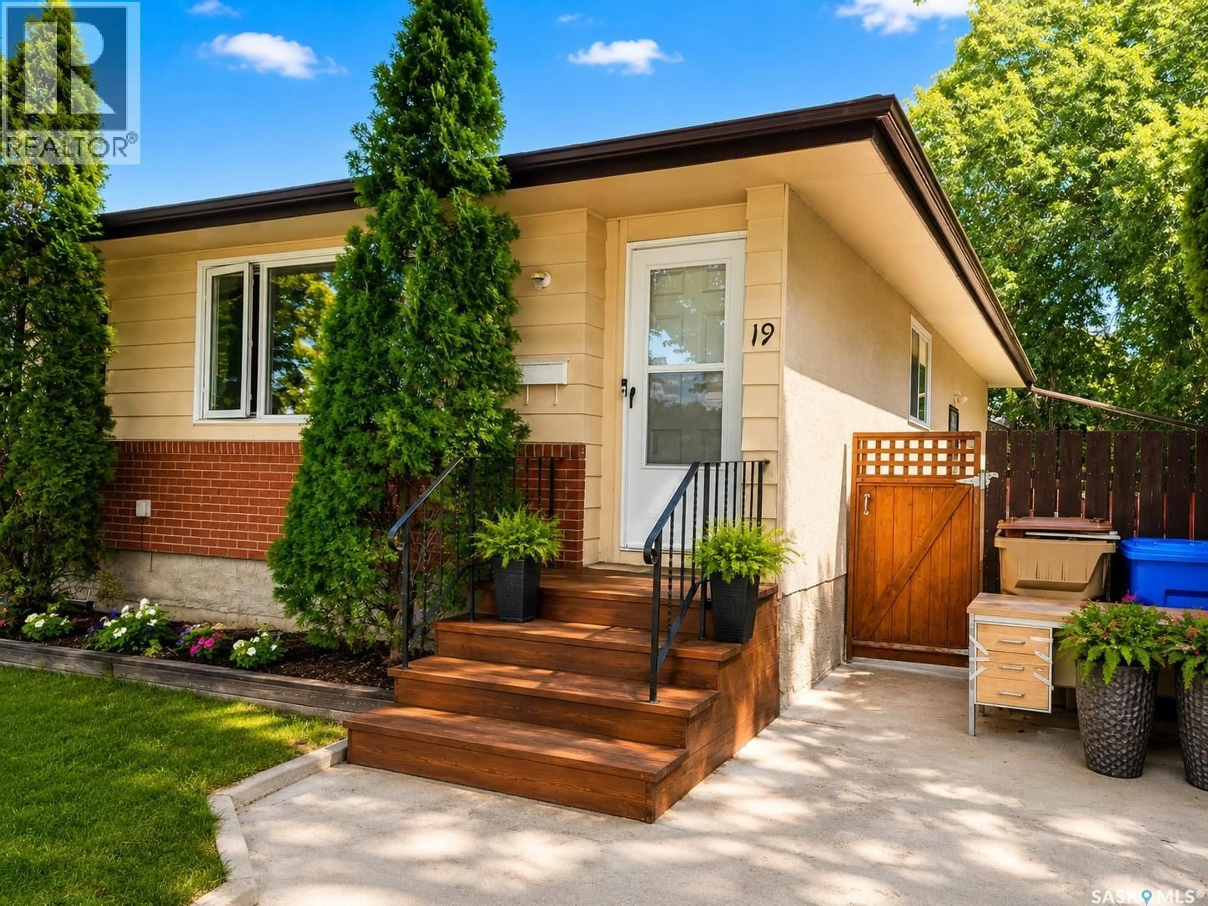 Home with brick exterior material, street for 19 COOPER CRESCENT, Regina Saskatchewan S4R4J8