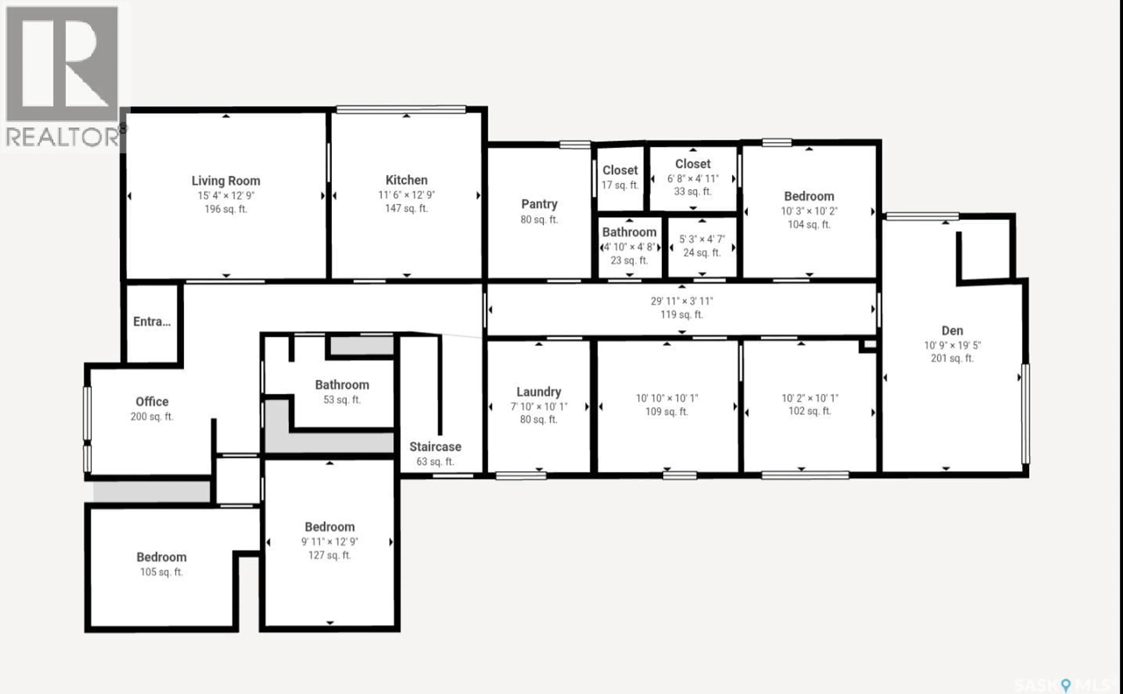 Floor plan for E - 135-145 3RD STREET, Fox Valley Saskatchewan S0N0V0