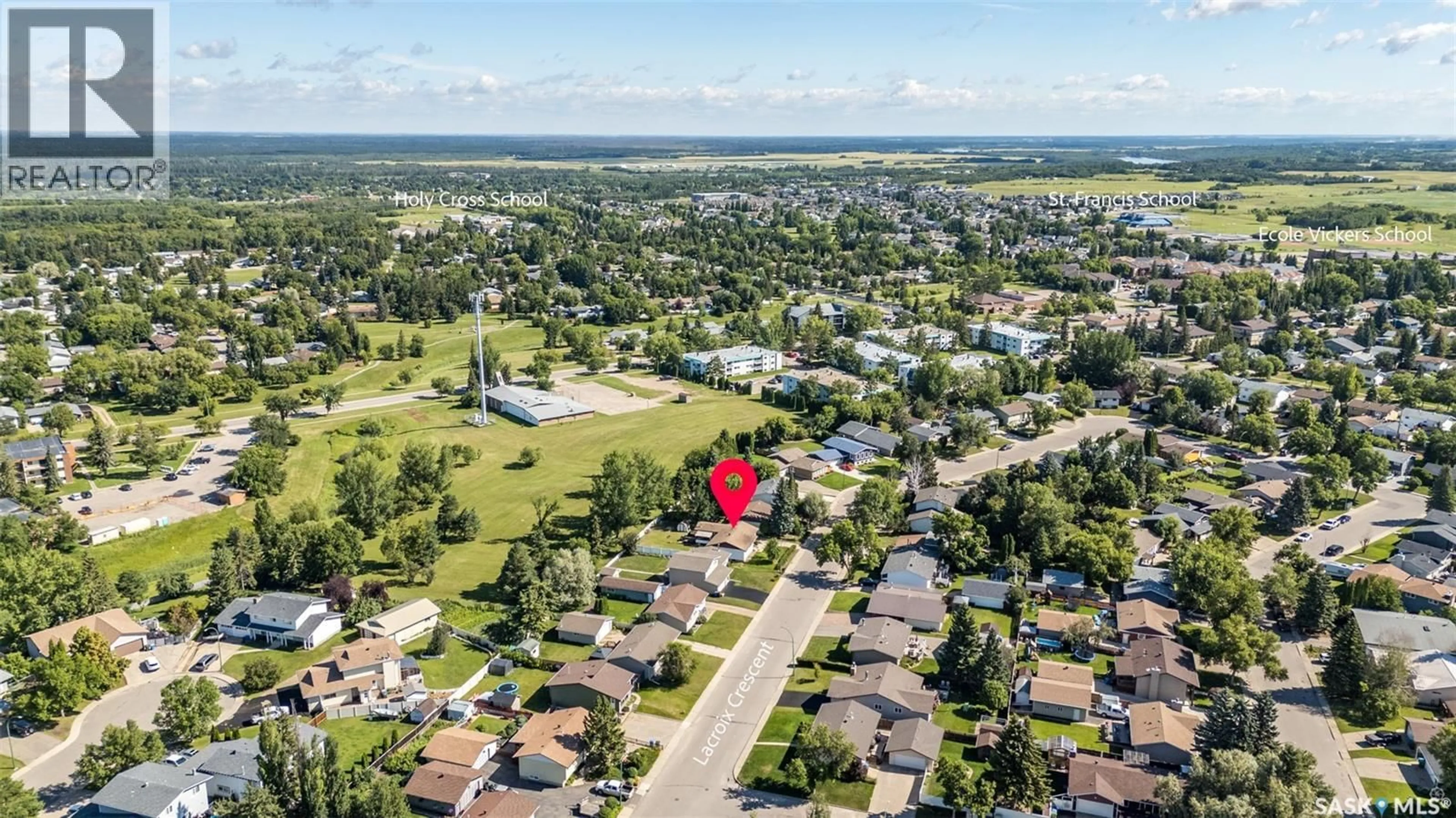 A pic from outside/outdoor area/front of a property/back of a property/a pic from drone, unknown for 1338 LACROIX CRESCENT, Prince Albert Saskatchewan S6V6R8