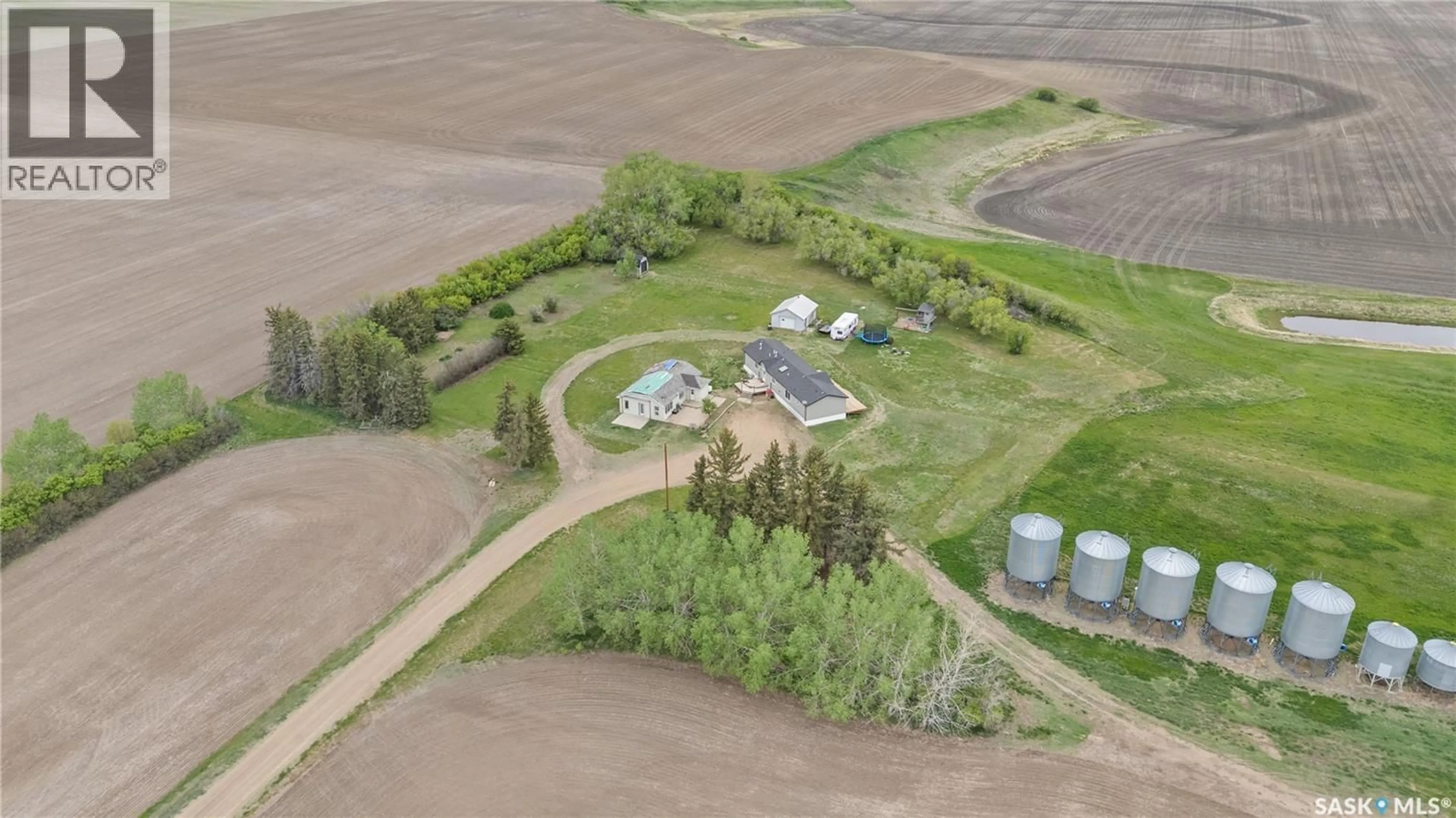 A pic from outside/outdoor area/front of a property/back of a property/a pic from drone, unknown for GRAVELBOURG ACREAGE, Gravelbourg Rm No. 104 Saskatchewan S0H1X0