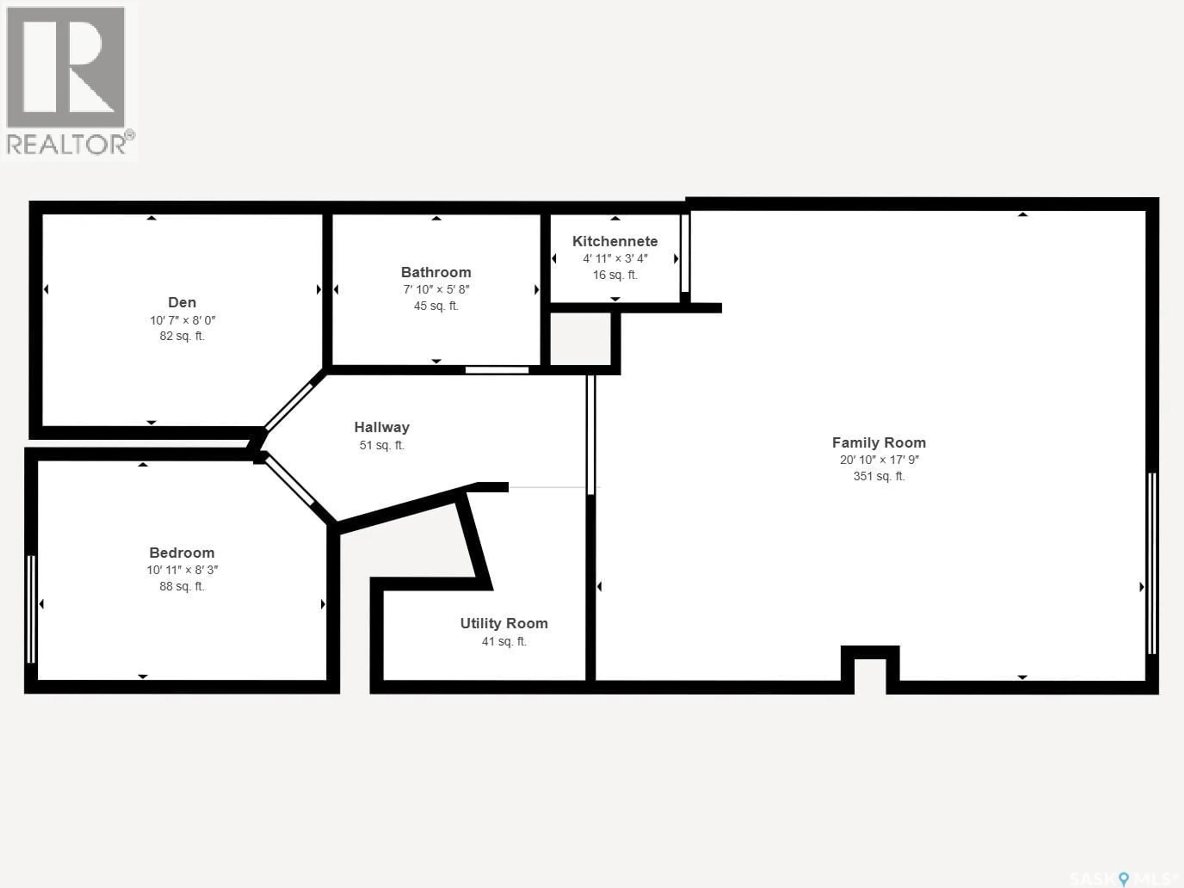 Floor plan for 2728 ROBINSON STREET, Regina Saskatchewan S4T2R6