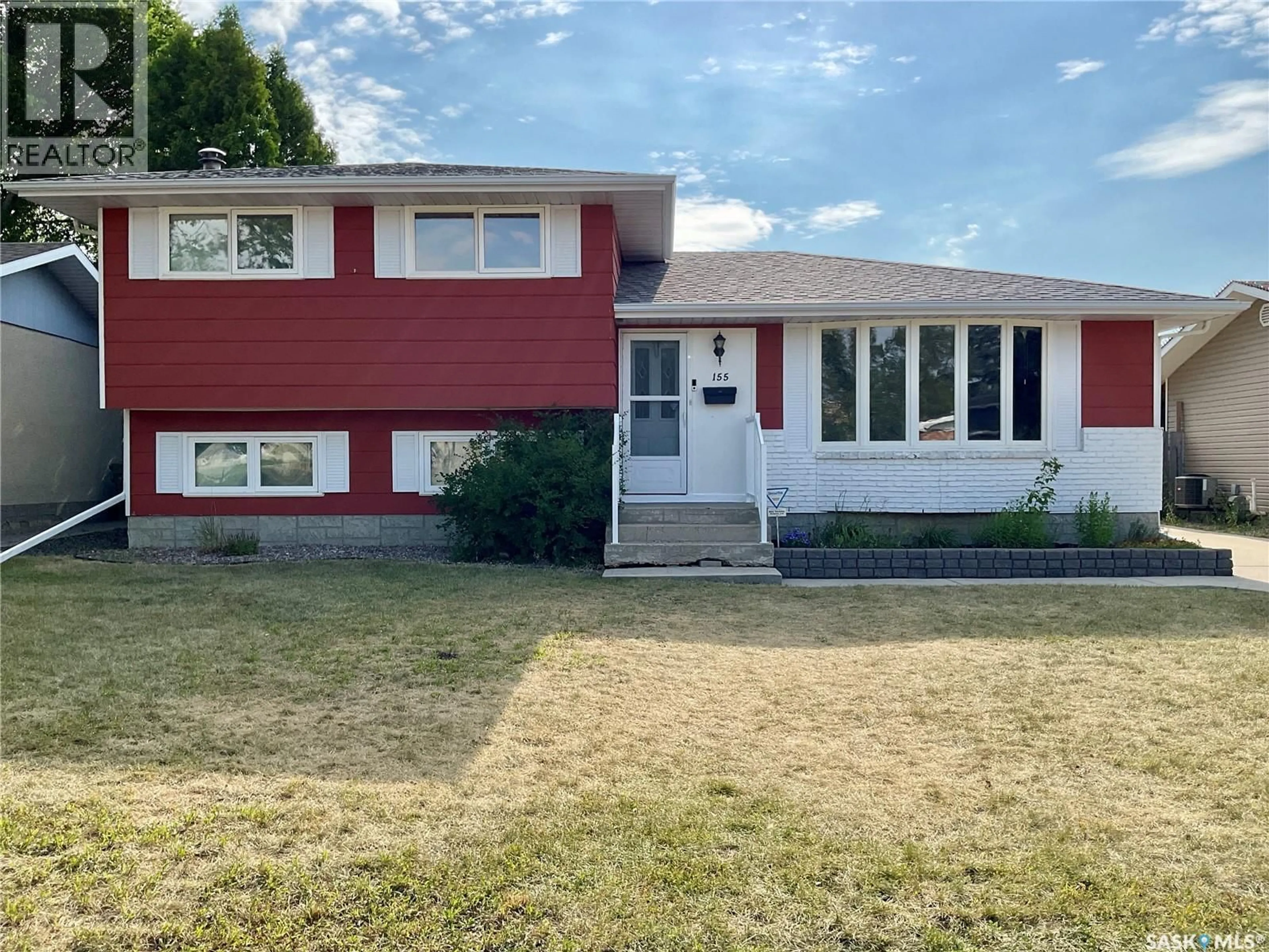 Home with vinyl exterior material, street for 155 WELLS STREET, Regina Saskatchewan S4R5Z5