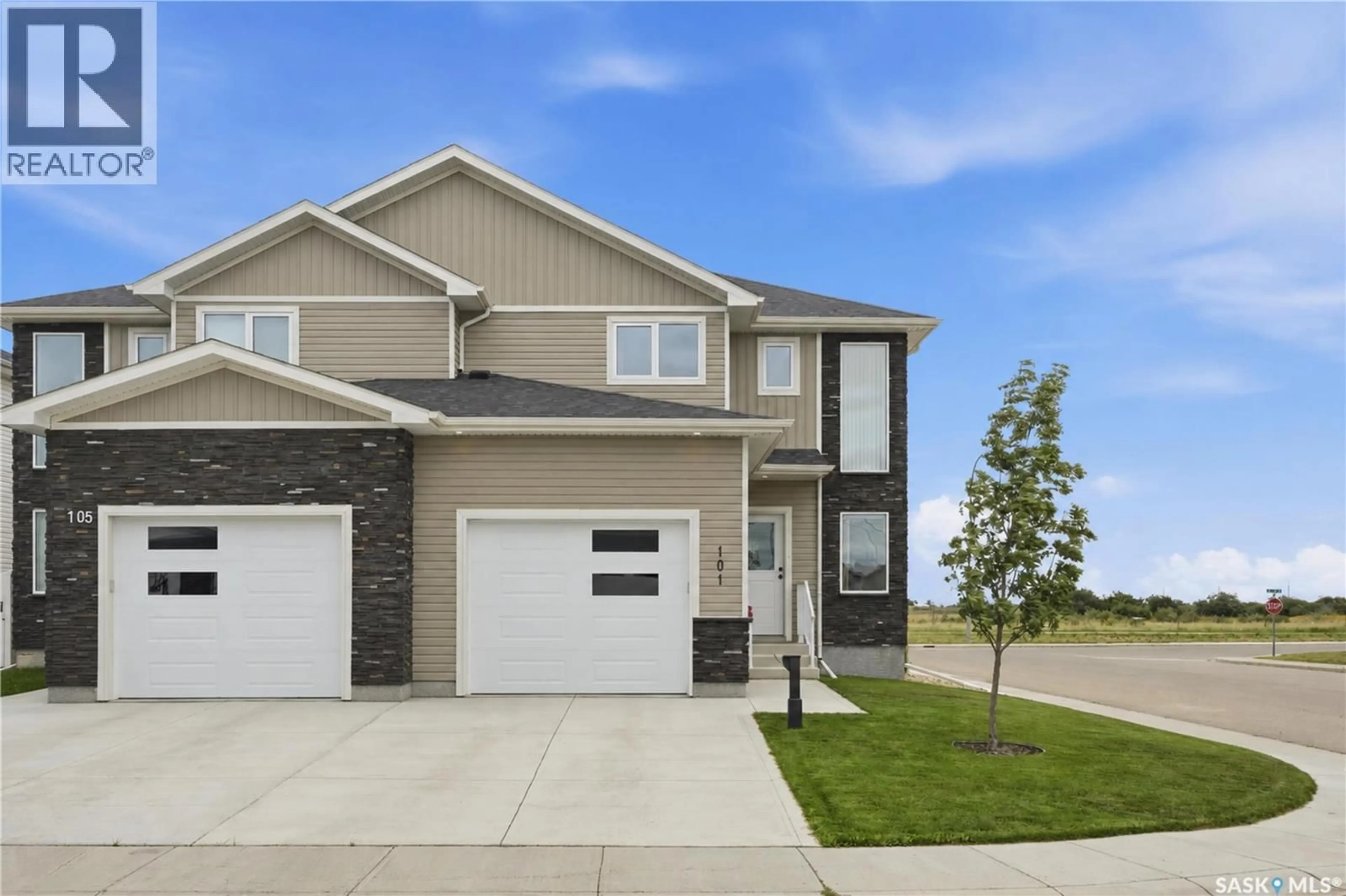 Home with vinyl exterior material, street for 101 ECHO LANE, Martensville Saskatchewan S0K2T1