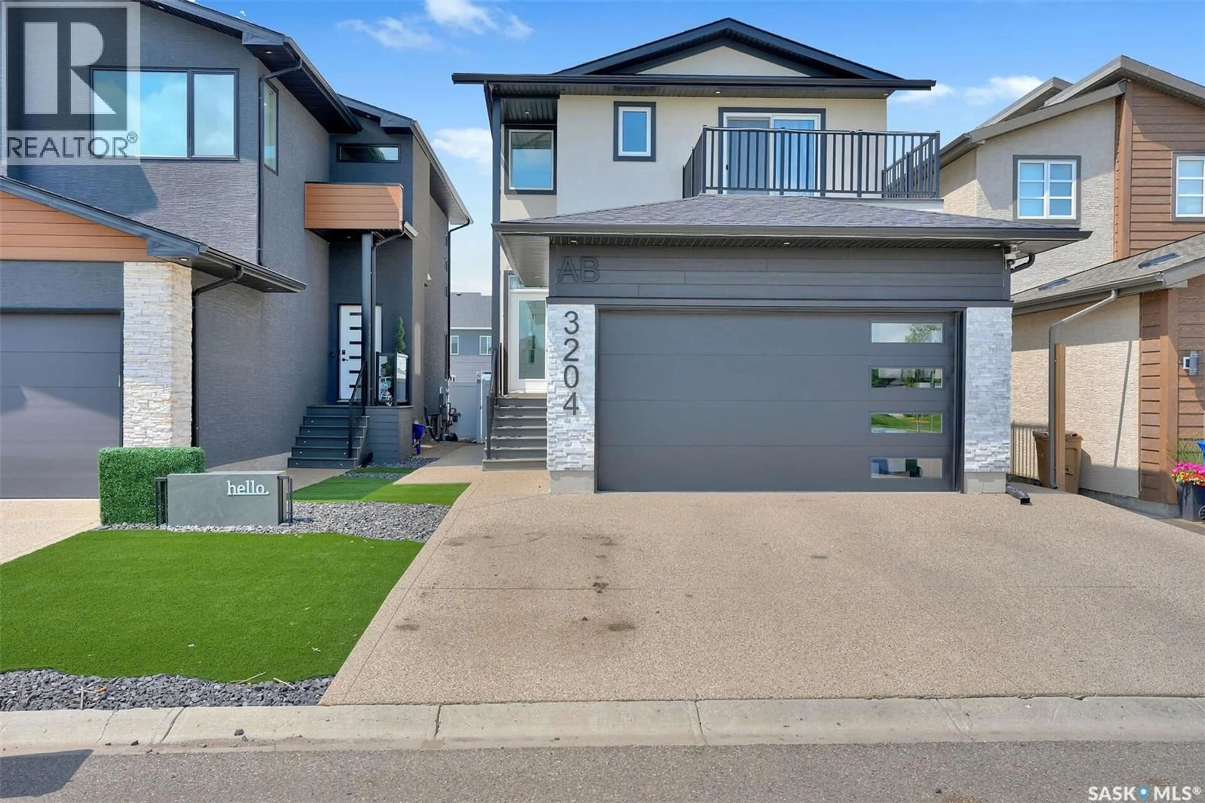 Home with vinyl exterior material, street for 3204 CROSBIE CRESCENT, Regina Saskatchewan S4V3S4