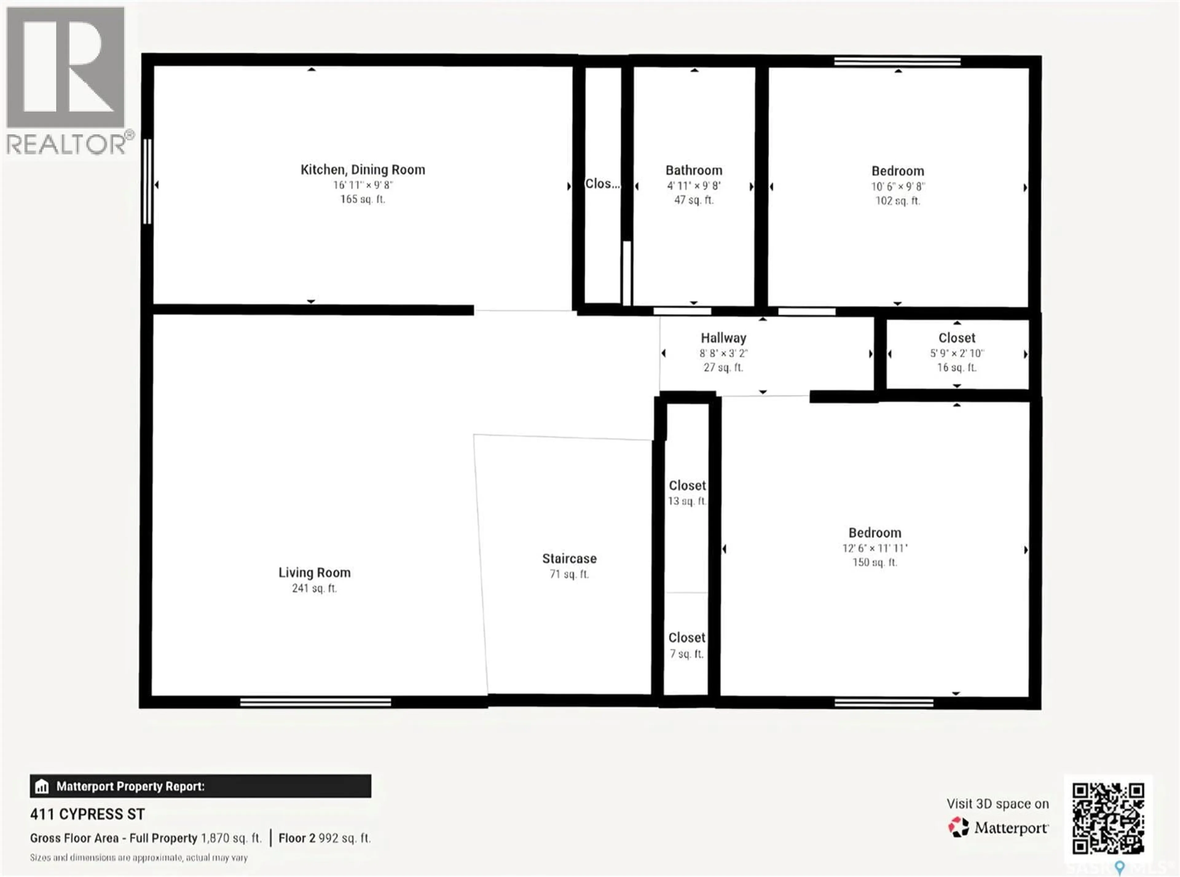 Floor plan for 411 CYPRESS STREET, Maple Creek Saskatchewan S0N1N0