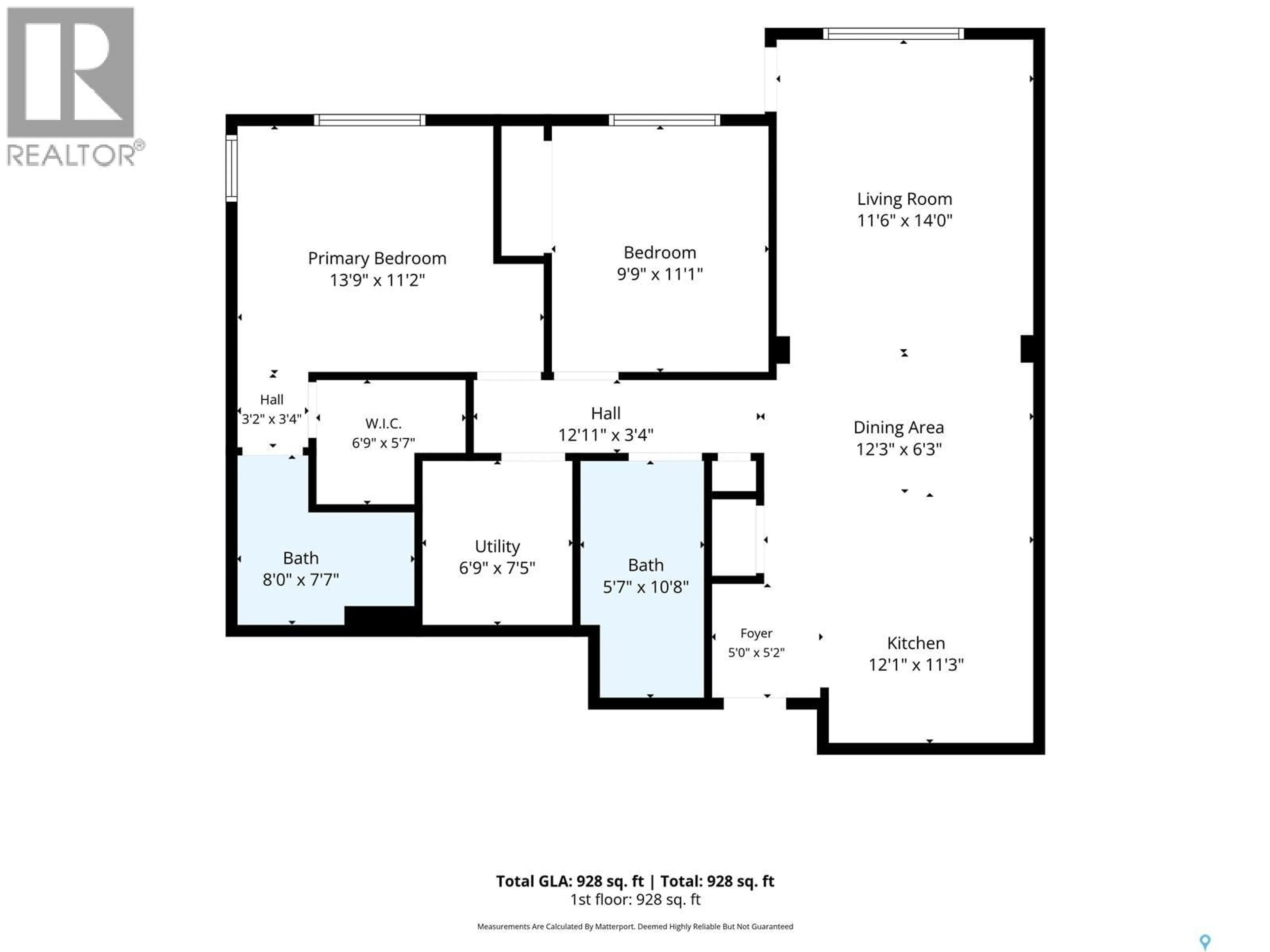 Floor plan for 301 235 HEROLD TERRACE, Saskatoon Saskatchewan S7V1J2