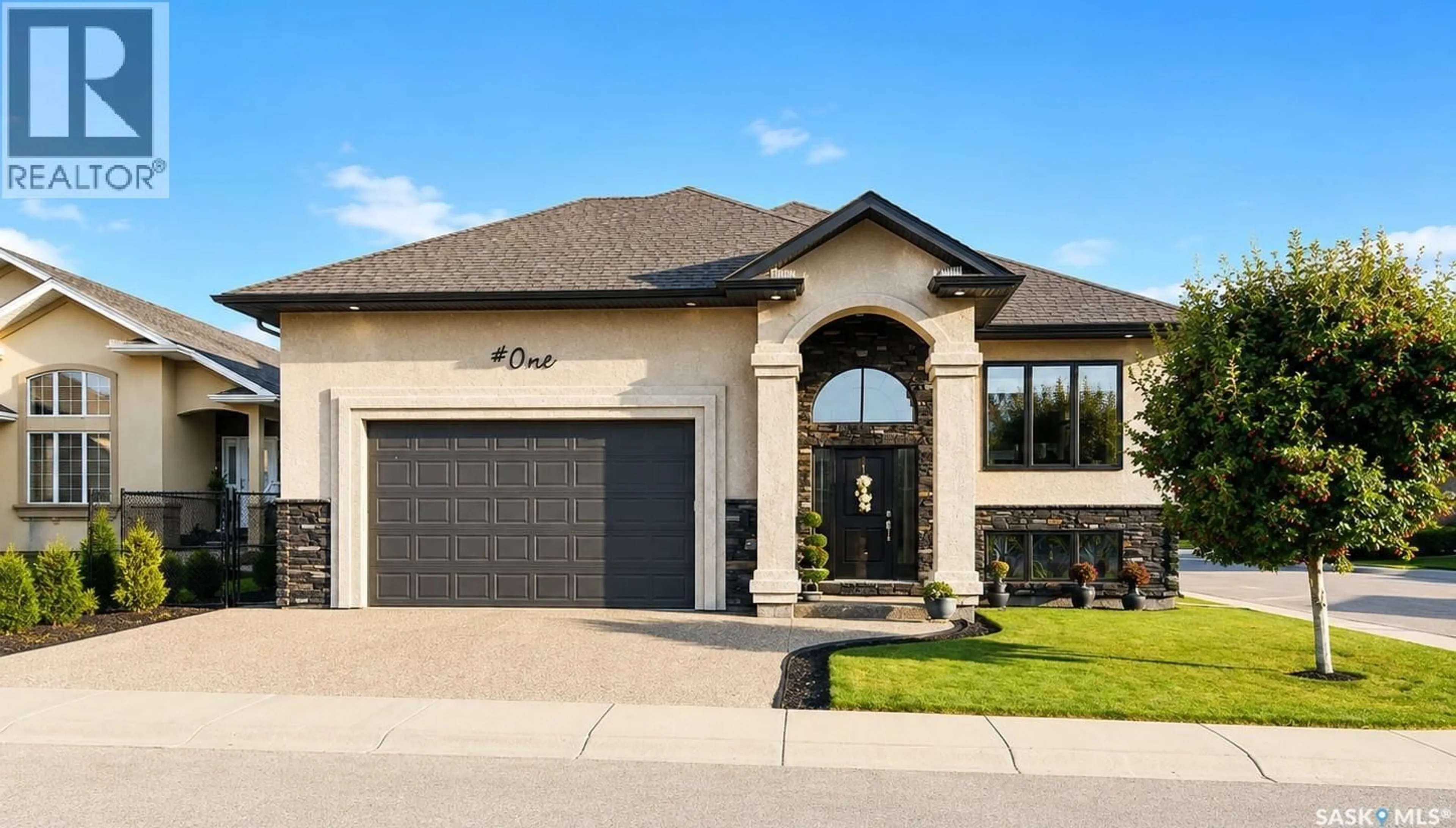 Home with brick exterior material, street for 1 GLEN HOWARD WAY, Prince Albert Saskatchewan S6X0A9