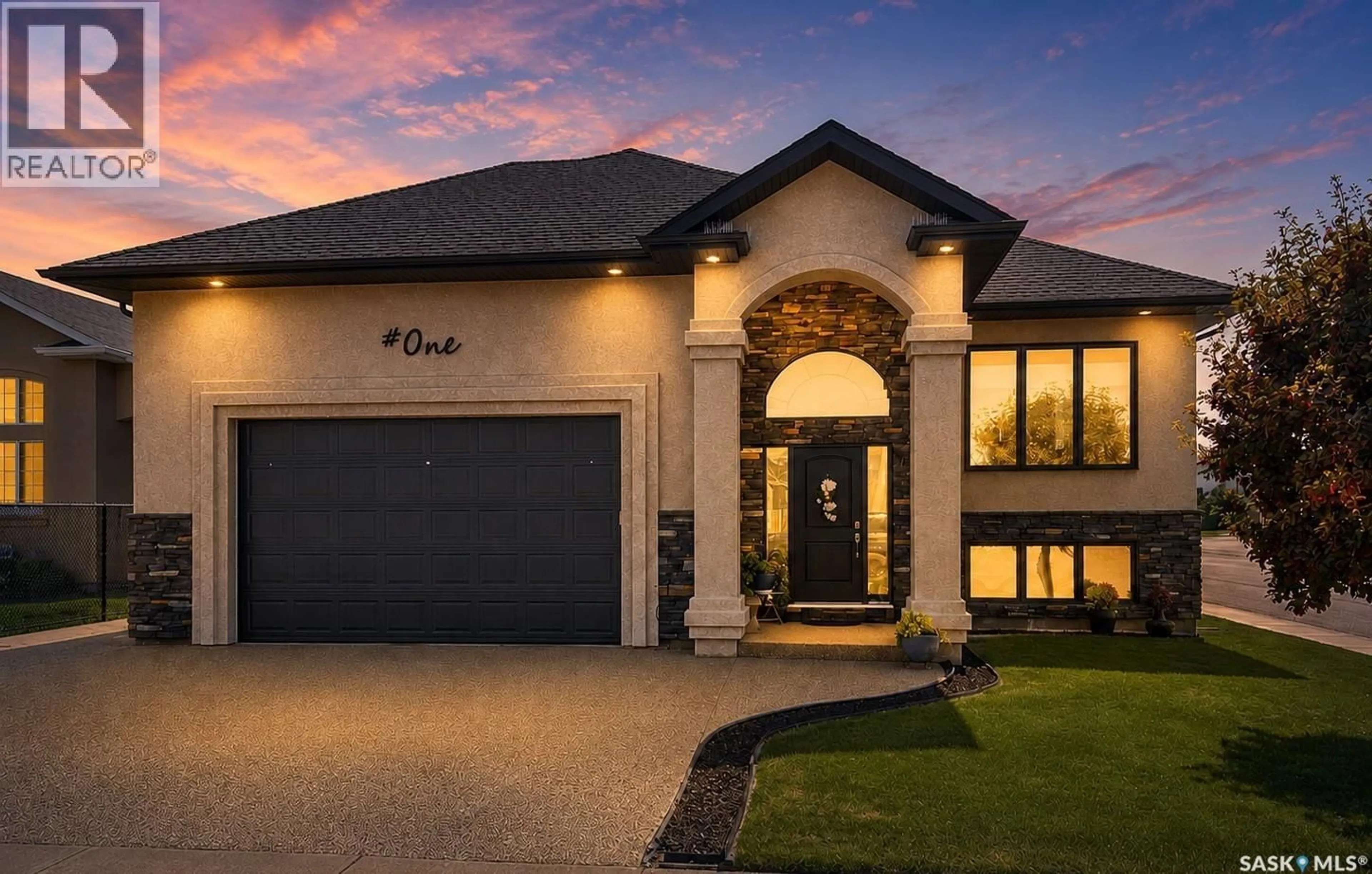 Home with brick exterior material, street for 1 GLEN HOWARD WAY, Prince Albert Saskatchewan S6X0A9