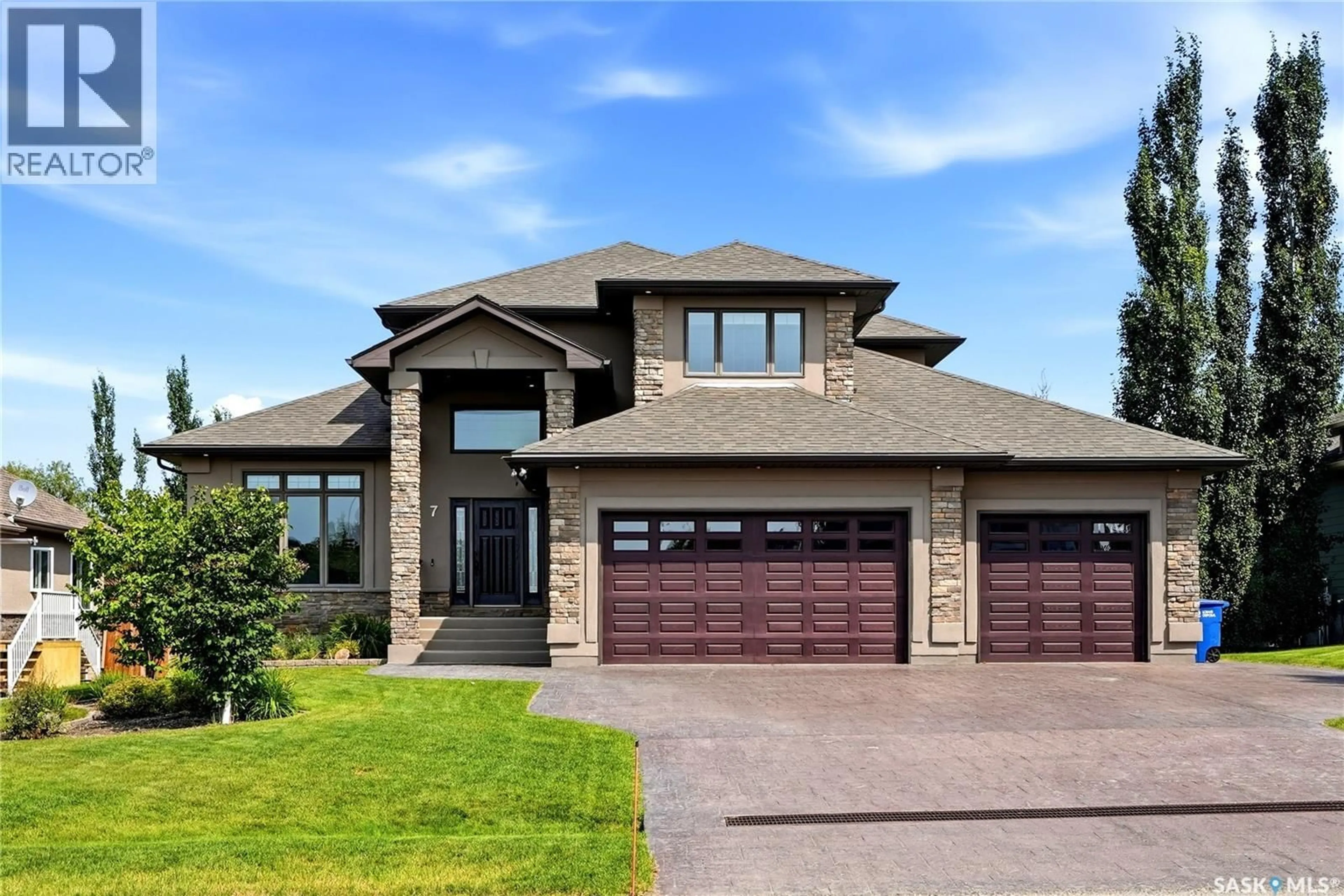 Home with brick exterior material, street for 7 LOTT ROAD, White City Saskatchewan S4L5B1