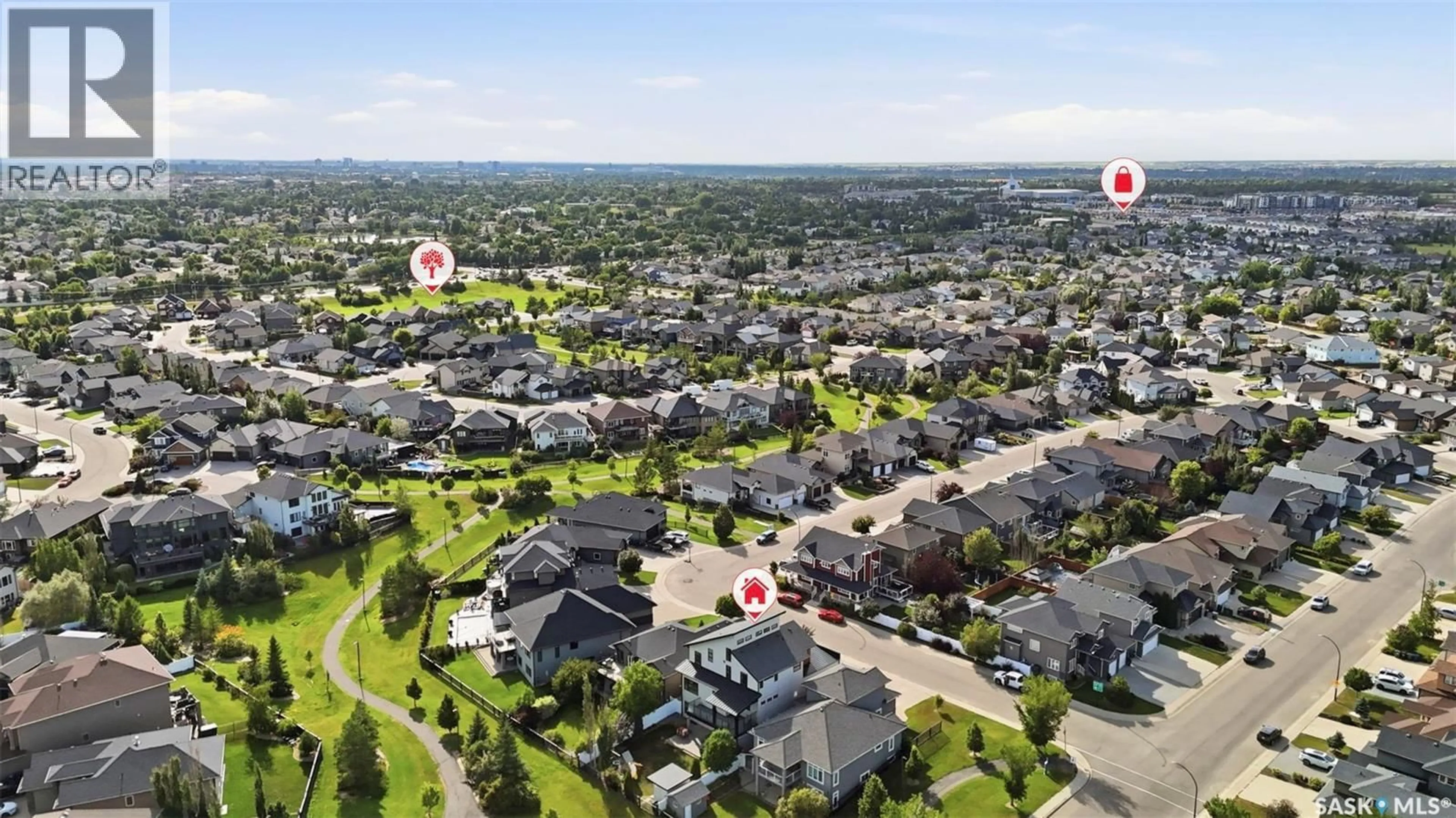 A pic from outside/outdoor area/front of a property/back of a property/a pic from drone, unknown for 111 FLEMING CRESCENT, Saskatoon Saskatchewan S7W0E7