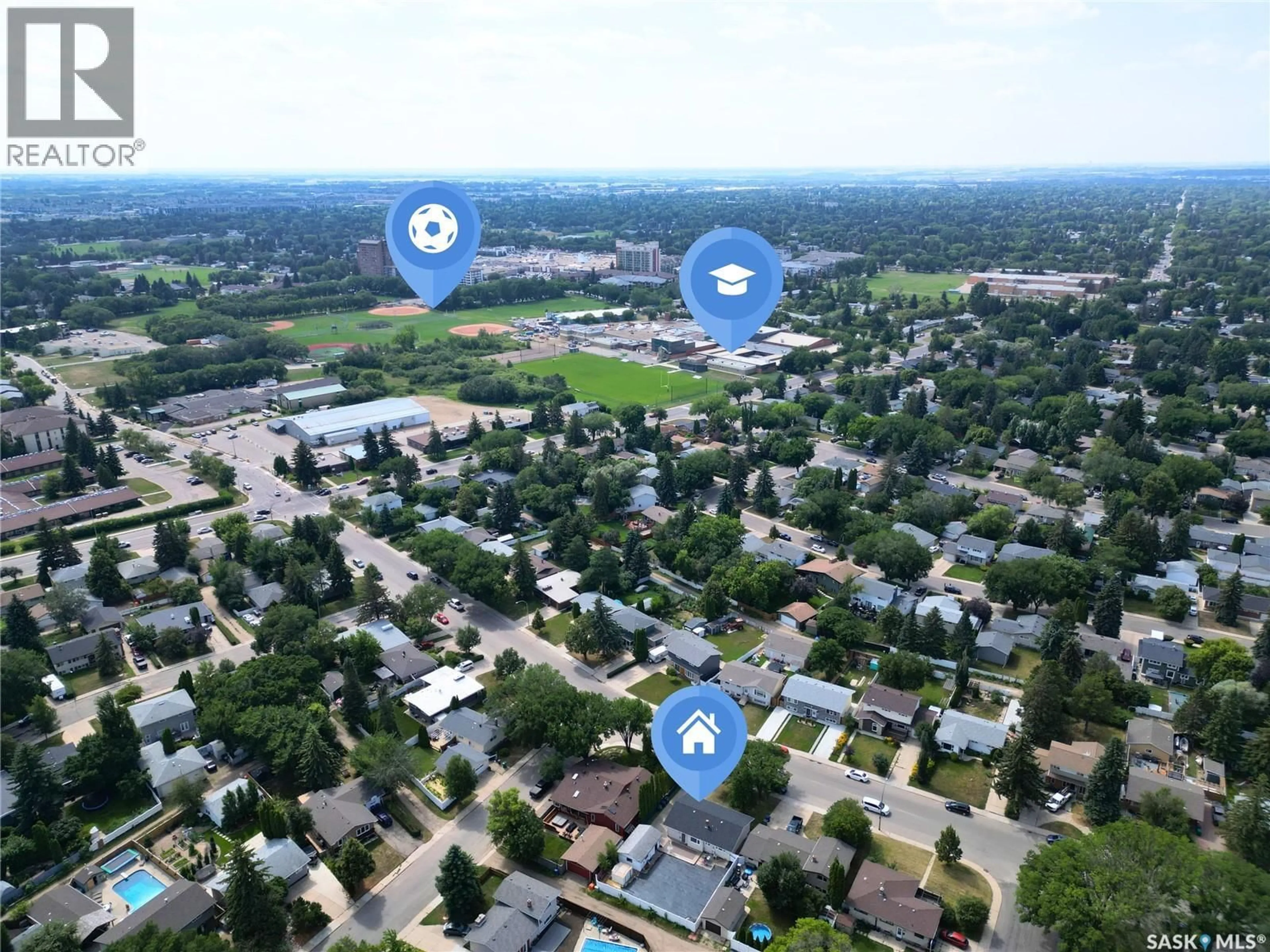 Picture of a map for 1809 ARLINGTON AVENUE, Saskatoon Saskatchewan S7H2Y8
