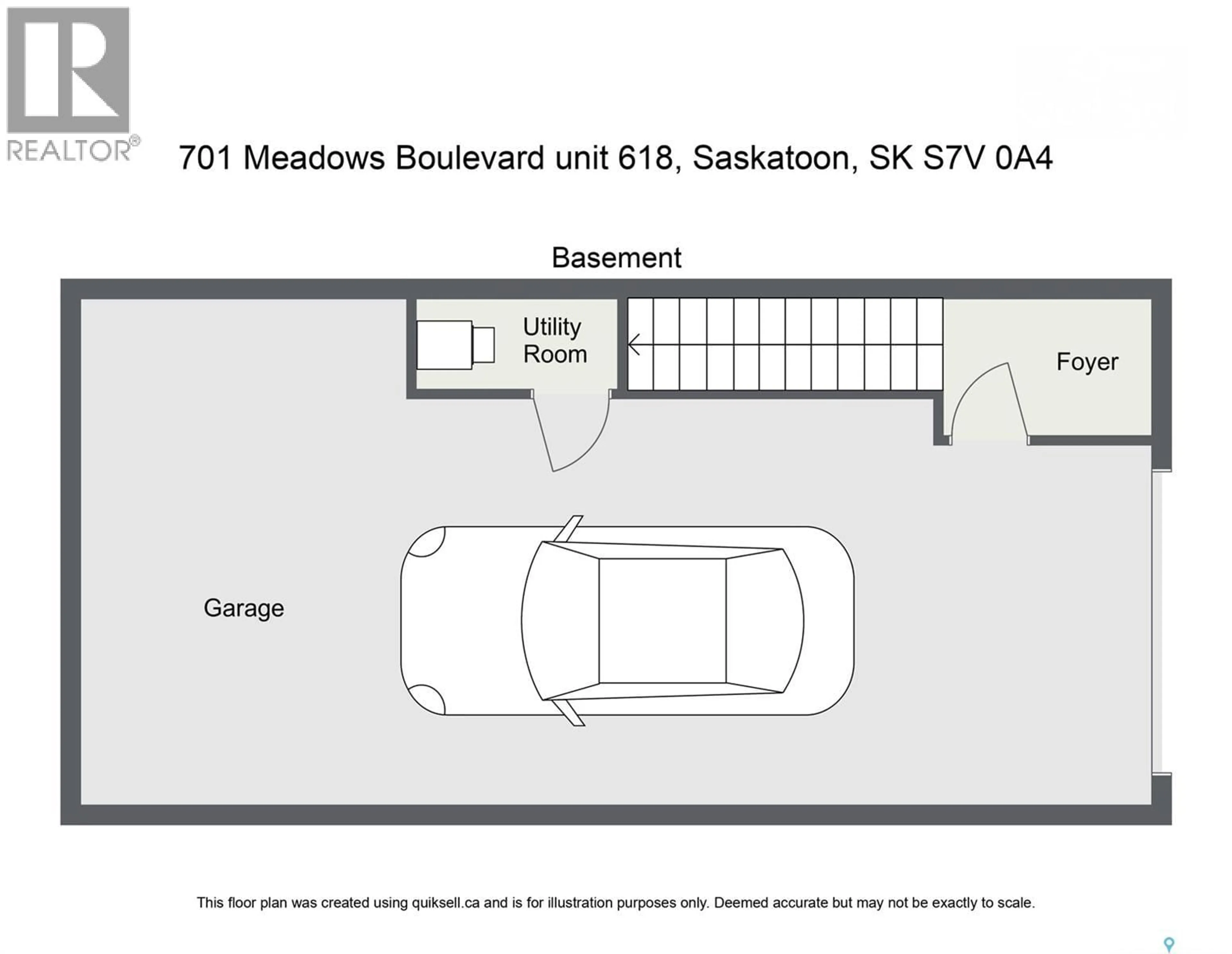 Floor plan for 701 - 618 MEADOWS BOULEVARD, Saskatoon Saskatchewan S7V0L3