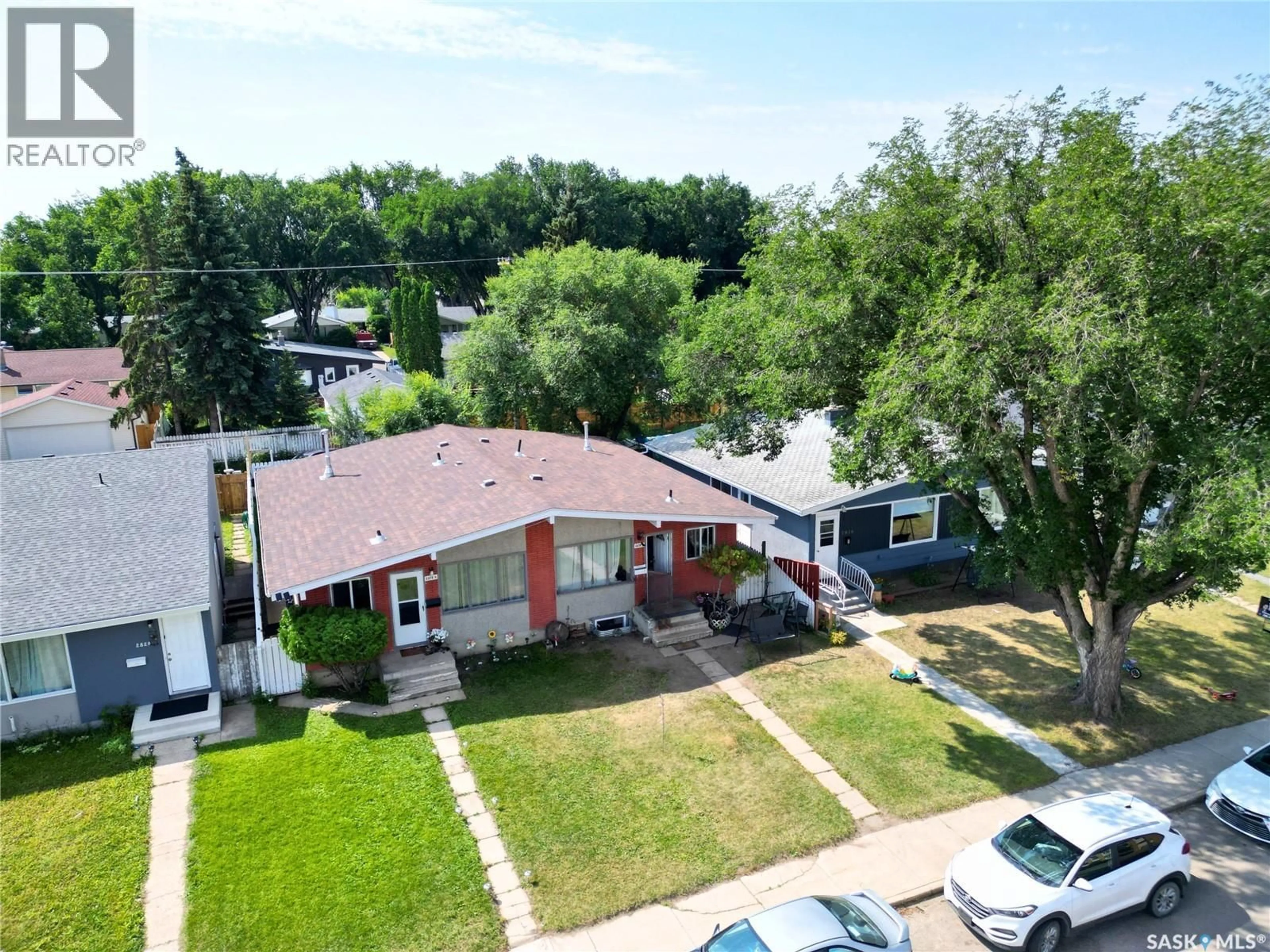 A pic from outside/outdoor area/front of a property/back of a property/a pic from drone, unknown for A&B - 2818 7TH STREET, Saskatoon Saskatchewan S7H1A9