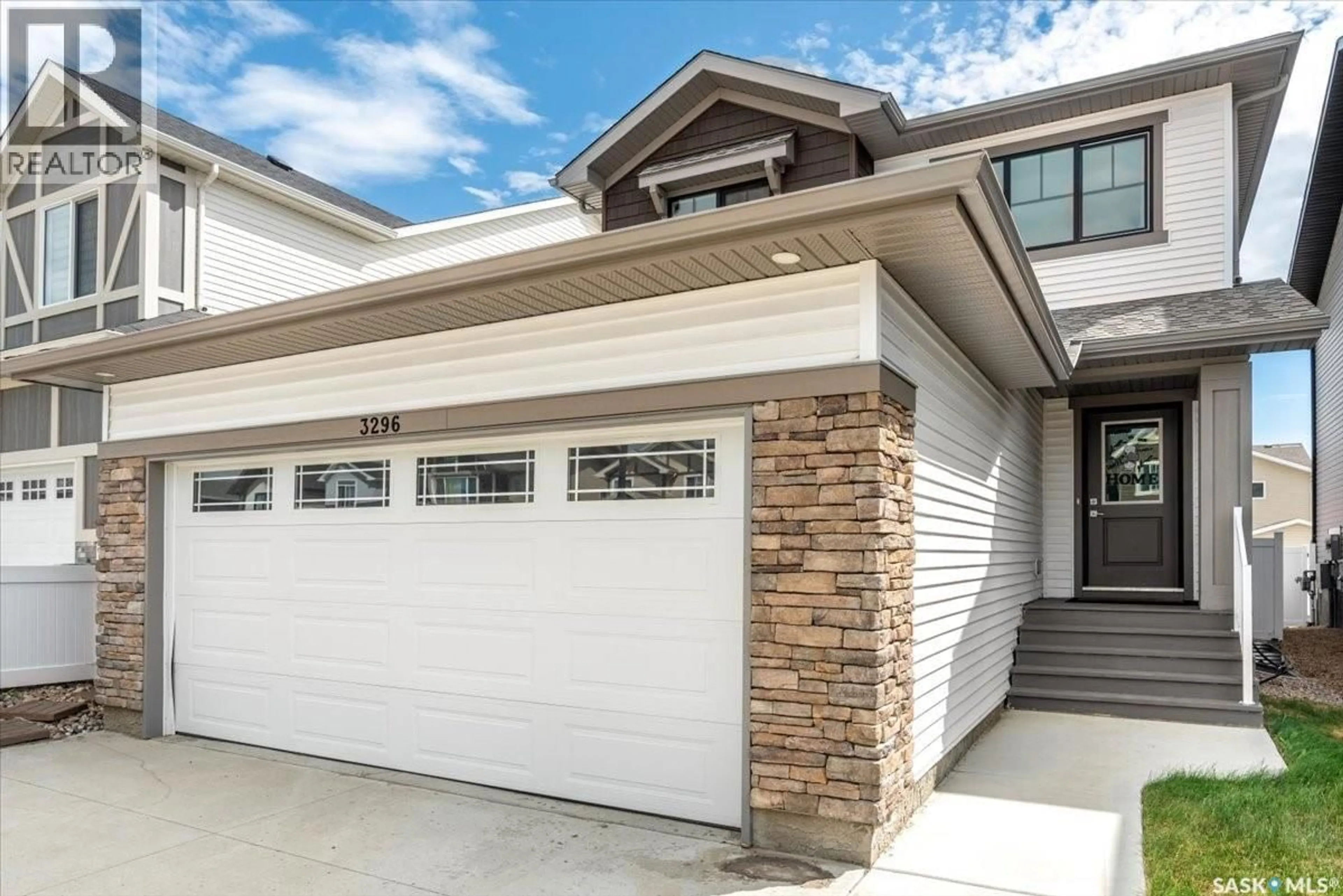 Home with vinyl exterior material, street for 3296 FAVEL DRIVE, Regina Saskatchewan S4V4B2