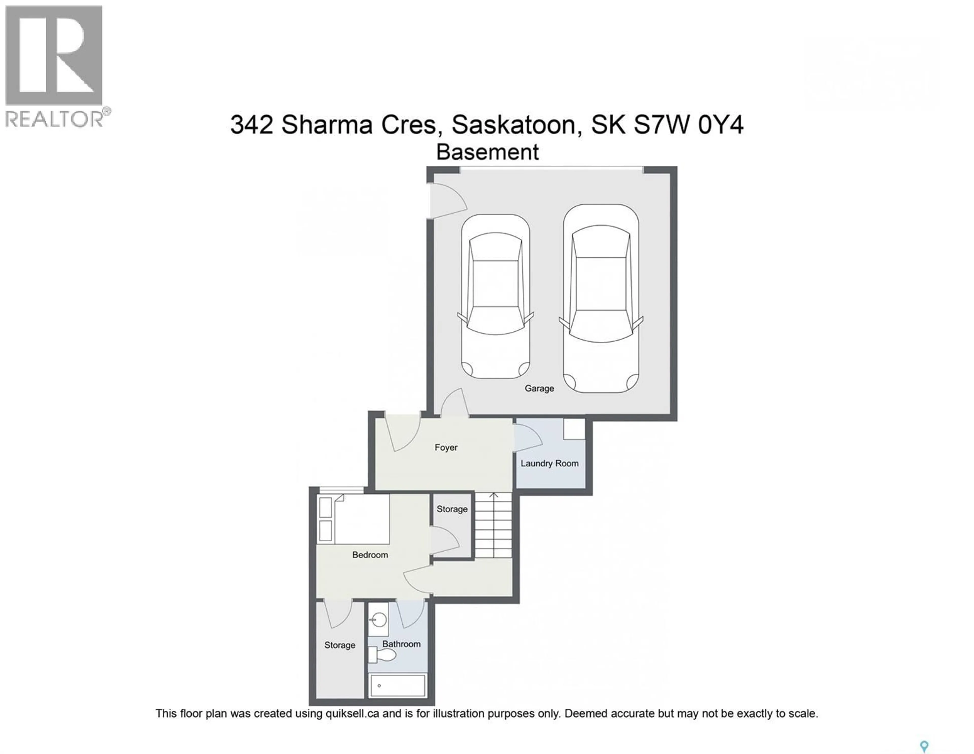 Floor plan for 342 SHARMA CRESCENT, Saskatoon Saskatchewan S7W1K9