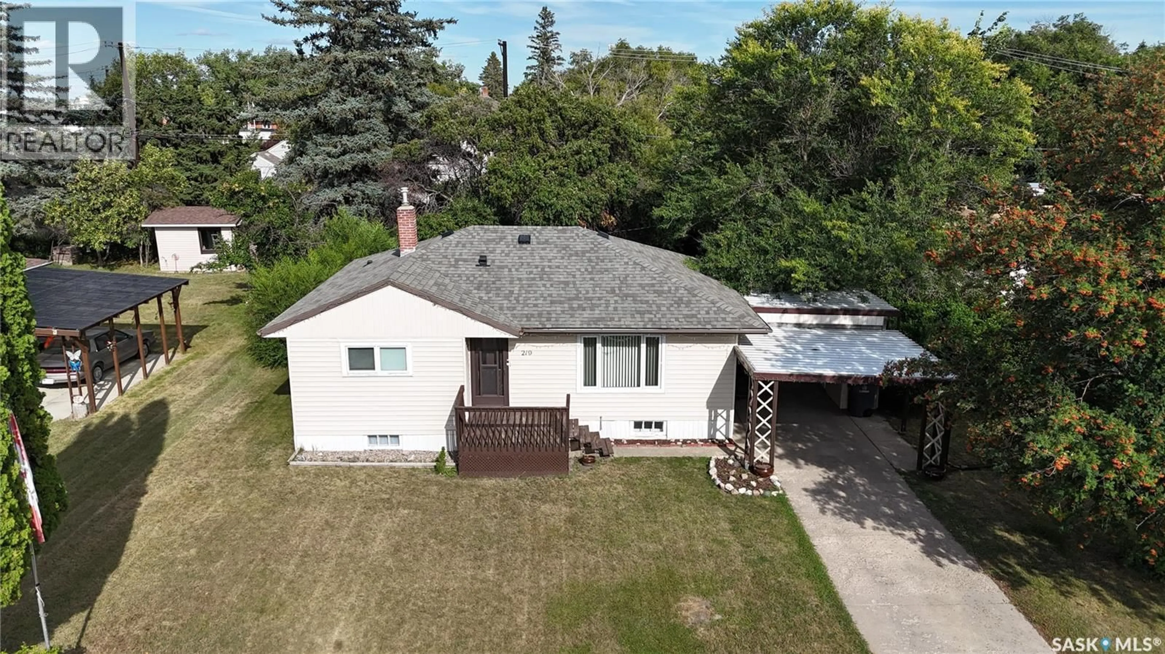 A pic from outside/outdoor area/front of a property/back of a property/a pic from drone, street for 219 THOMSON STREET, Outlook Saskatchewan S0L2N0