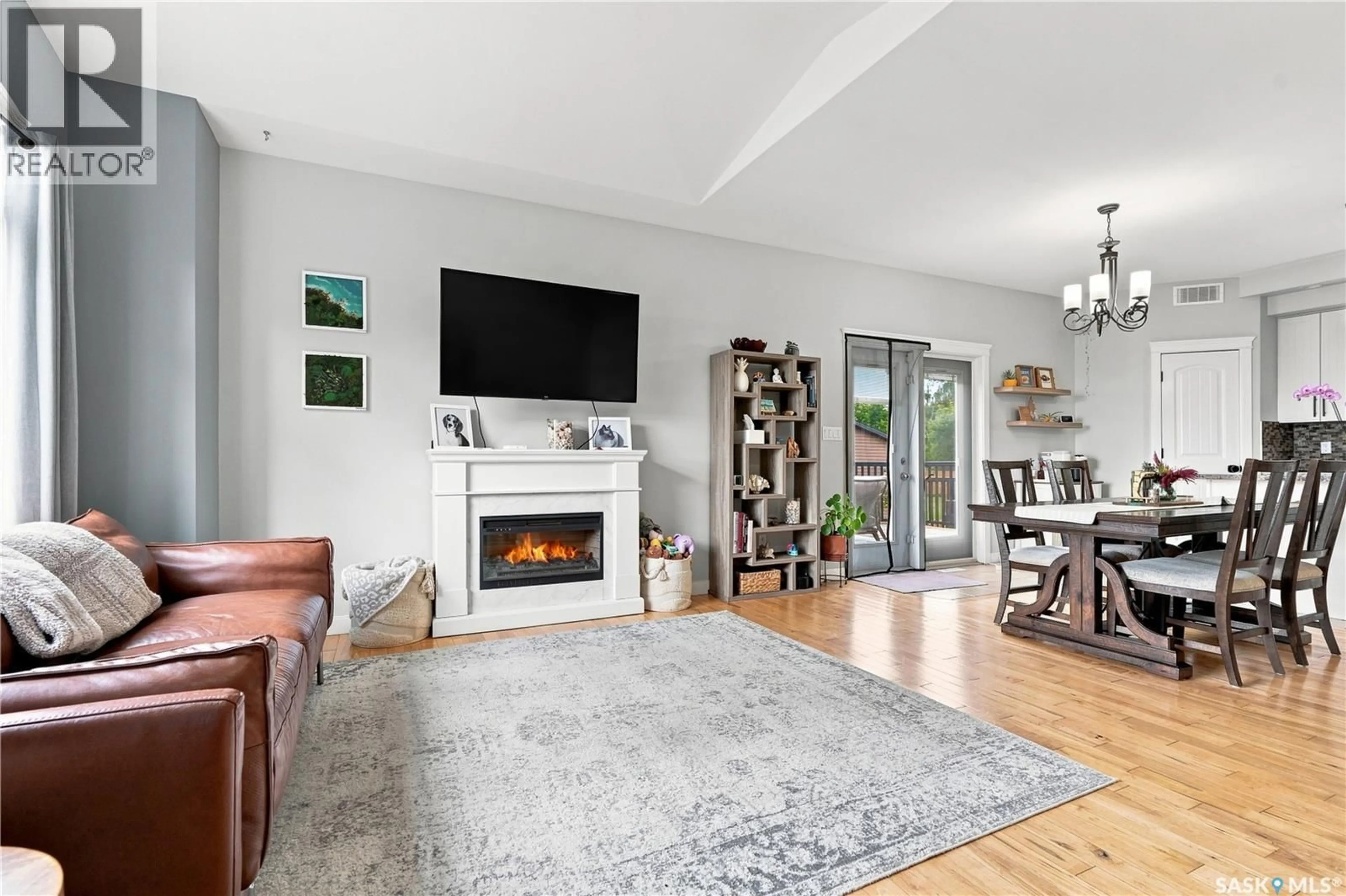 Living room with furniture, unknown for 123 RAILWAY AVENUE, Dundurn Saskatchewan S0K1K0