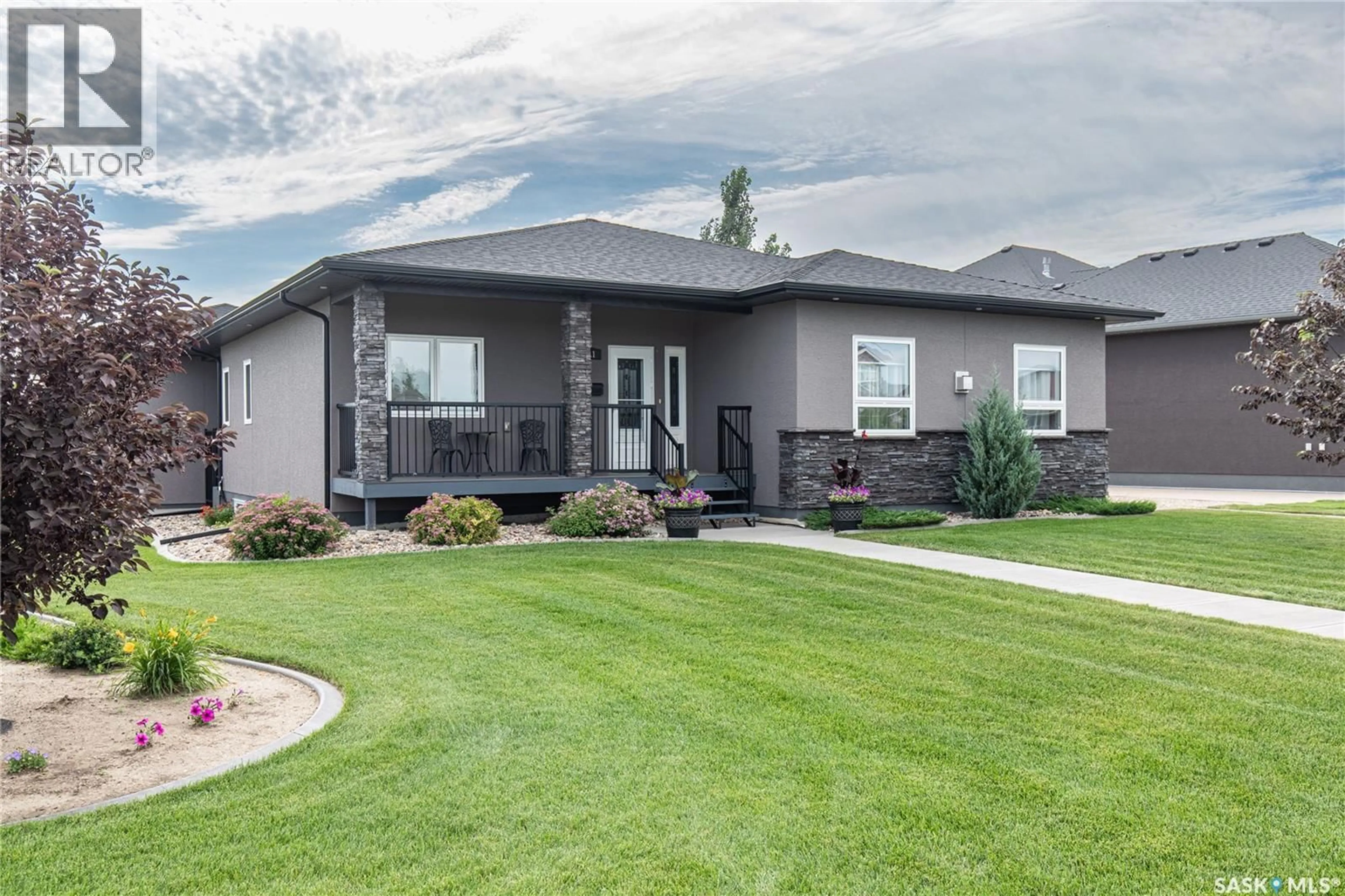Home with vinyl exterior material, street for 111 IRON BRIDGE DRIVE, Moose Jaw Saskatchewan S6J0B4