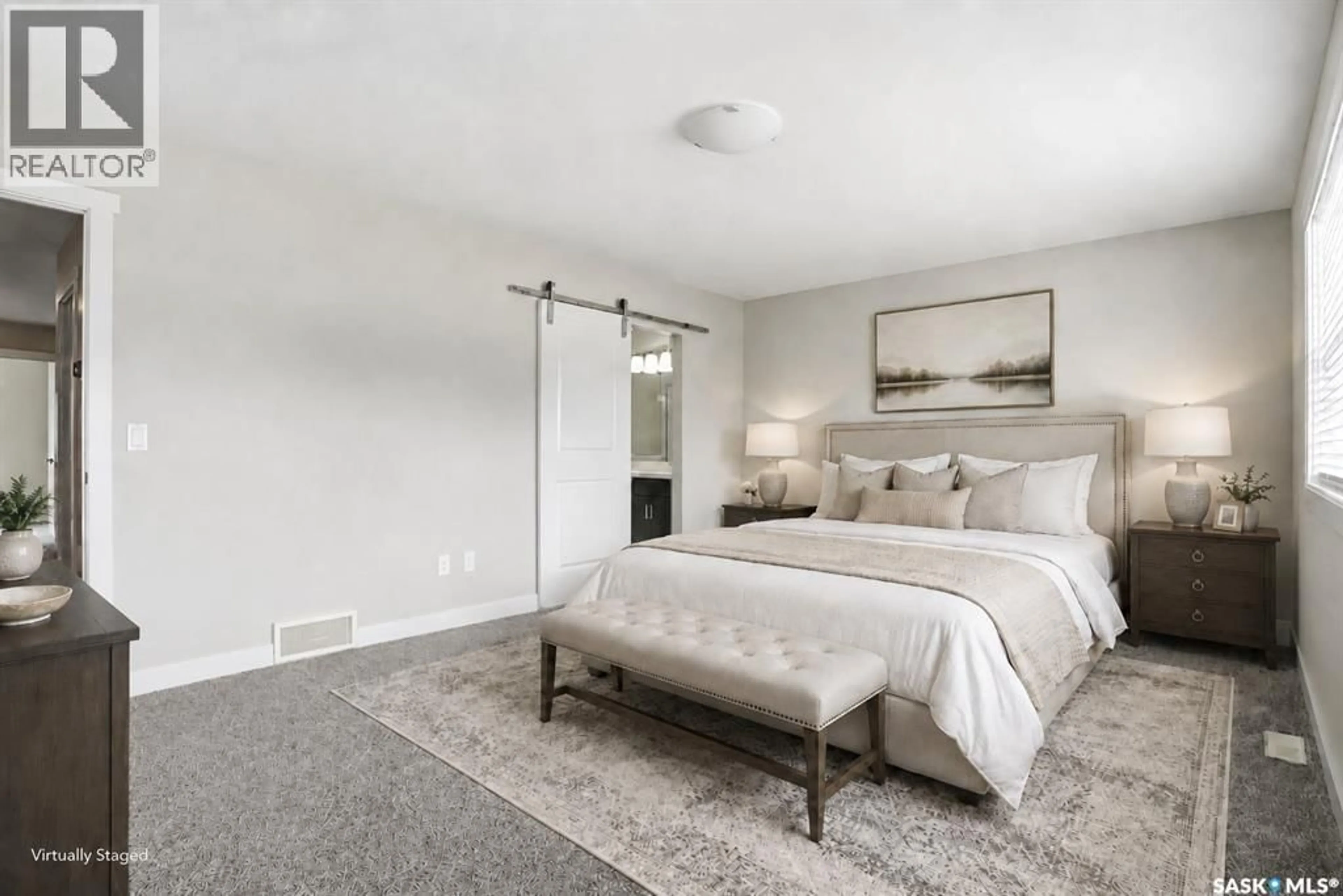 Bedroom with bed, carpet floor for 315 - 127 DICKSON CRESCENT, Saskatoon Saskatchewan S7T0Z1