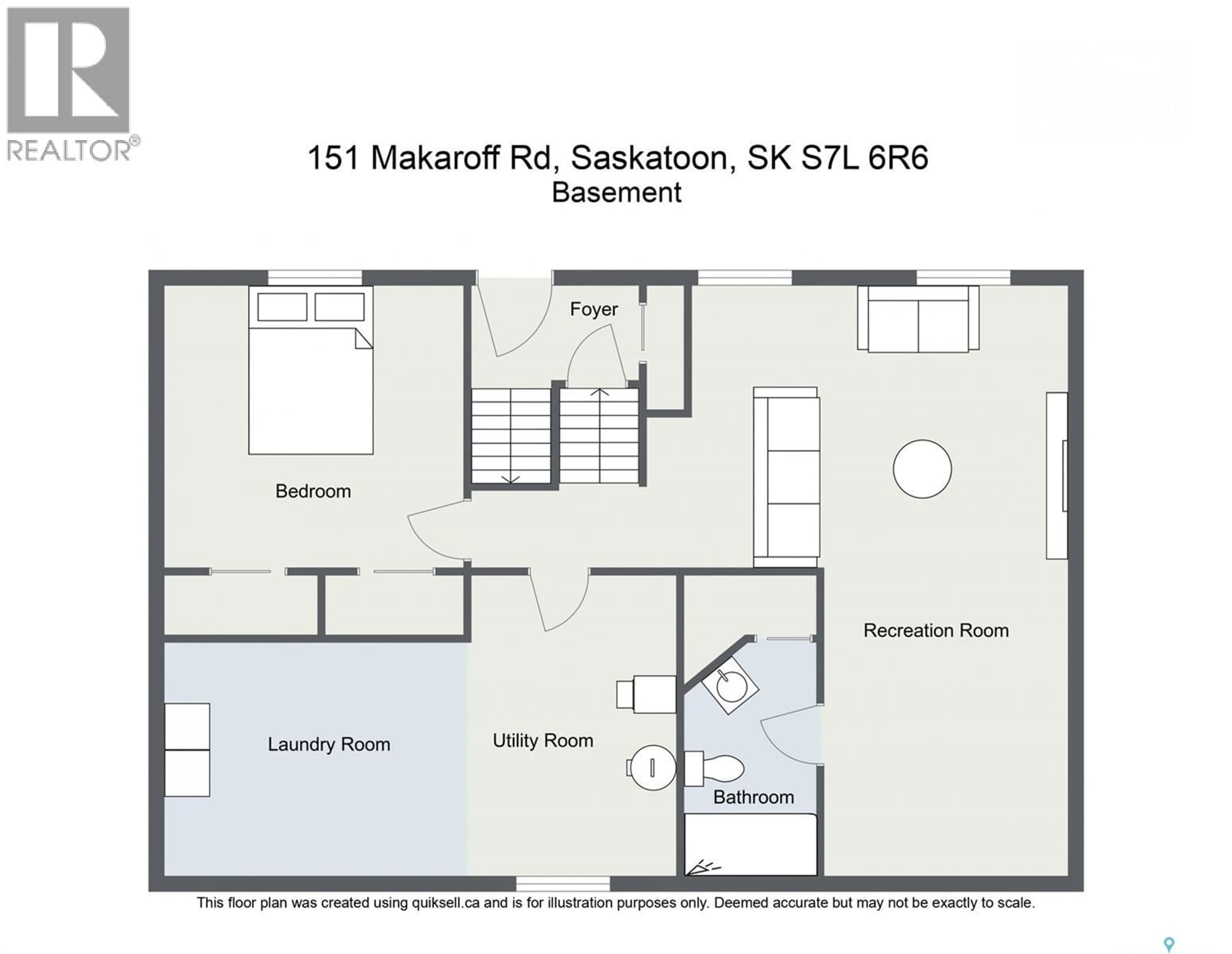 Floor plan for 151 MAKAROFF ROAD, Saskatoon Saskatchewan S7L6R6
