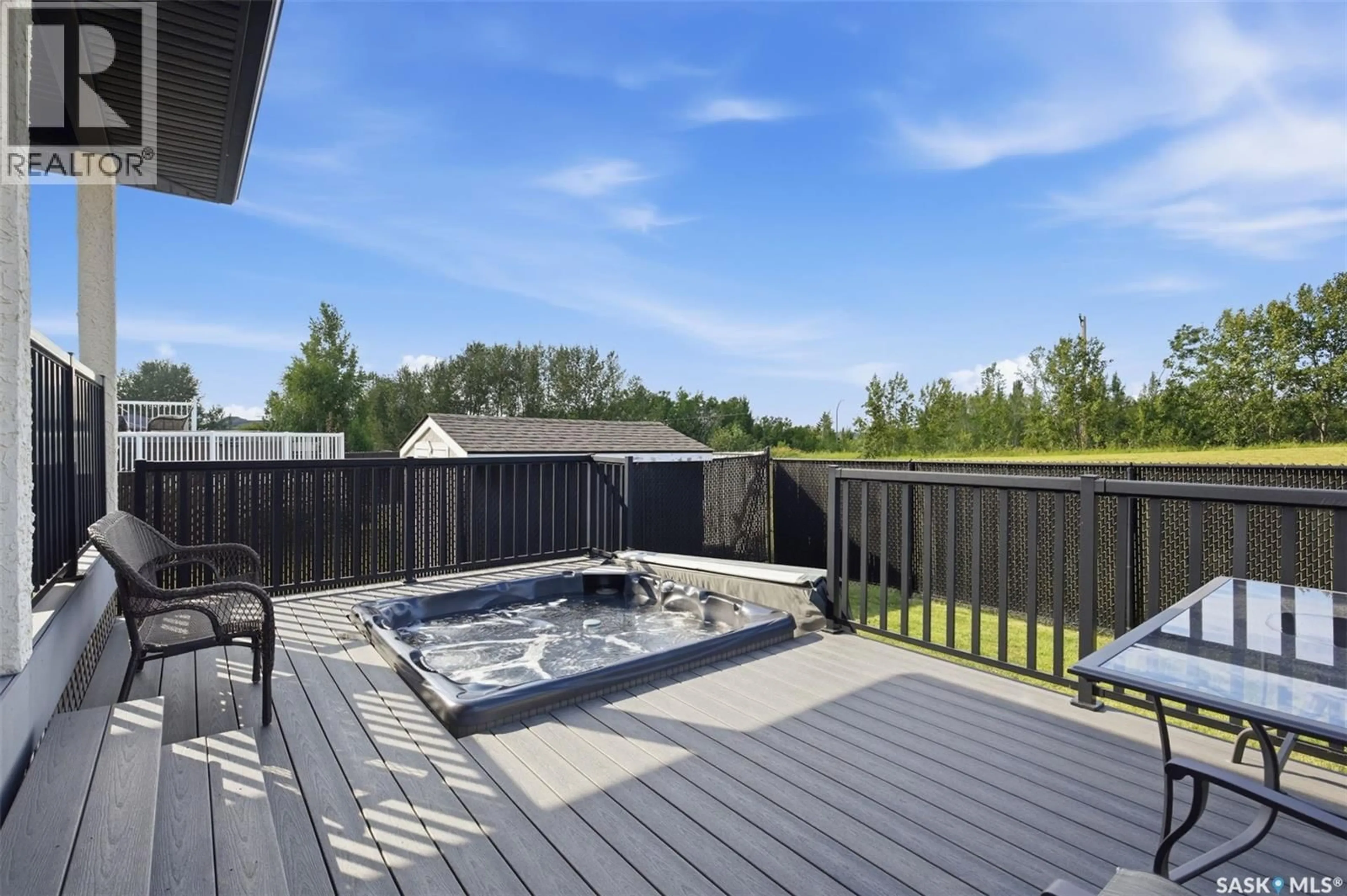 Patio, water/lake/river/ocean view for 46 GUY DRIVE, Prince Albert Saskatchewan S6X0A3