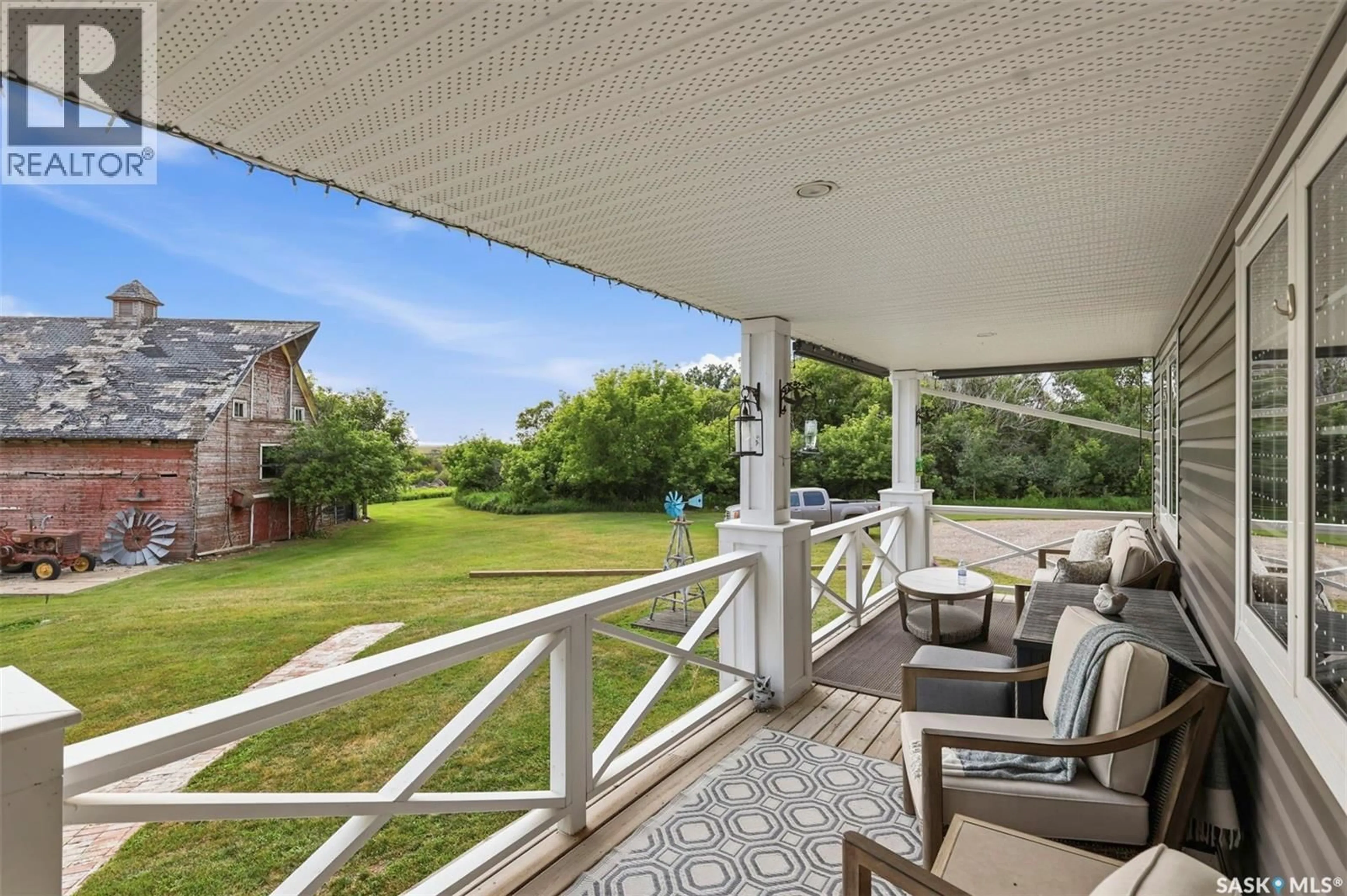 Patio, water/lake/river/ocean view for Rural Address - NAISMITH ACREAGE, Young Saskatchewan S0K4M0