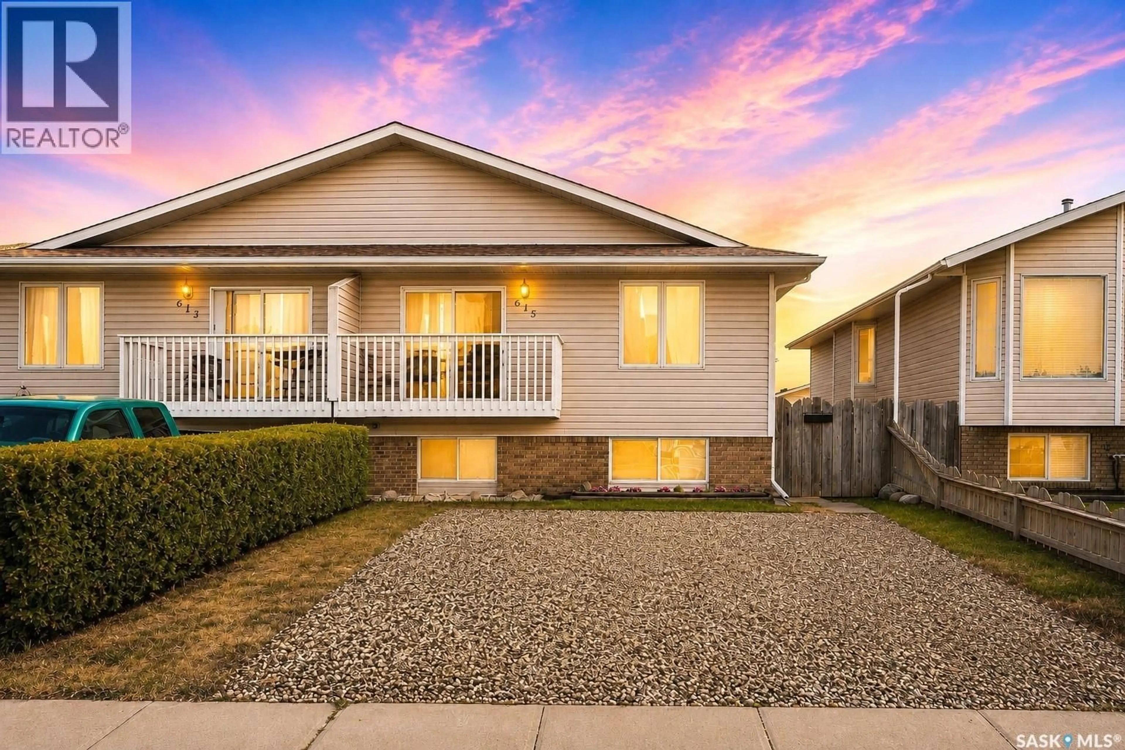 Home with vinyl exterior material, street for 615 PETERS STREET, Warman Saskatchewan S0K4S0