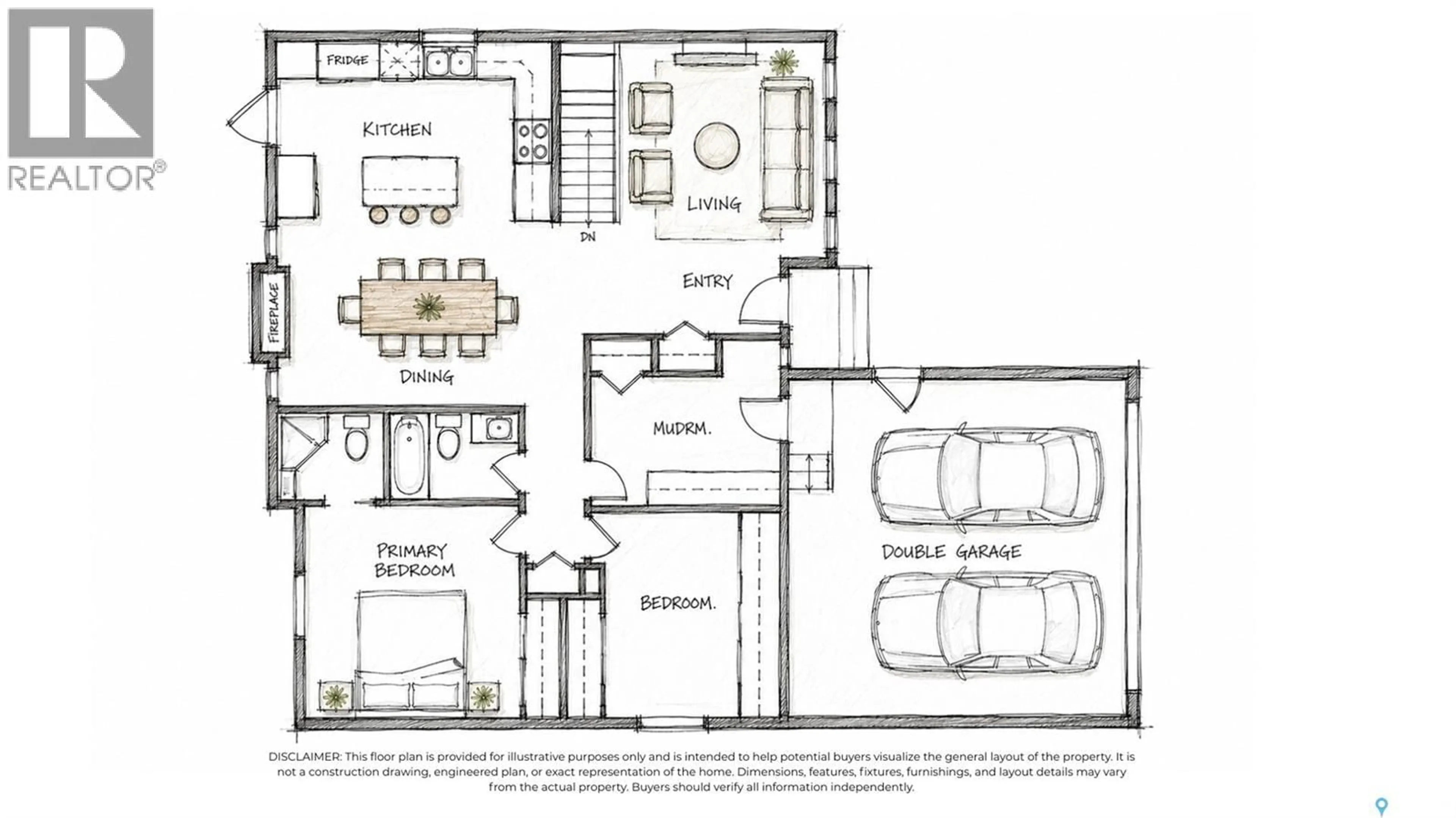Floor plan for 2206 ASSINIBOINE AVENUE, Regina Saskatchewan S4V2E8