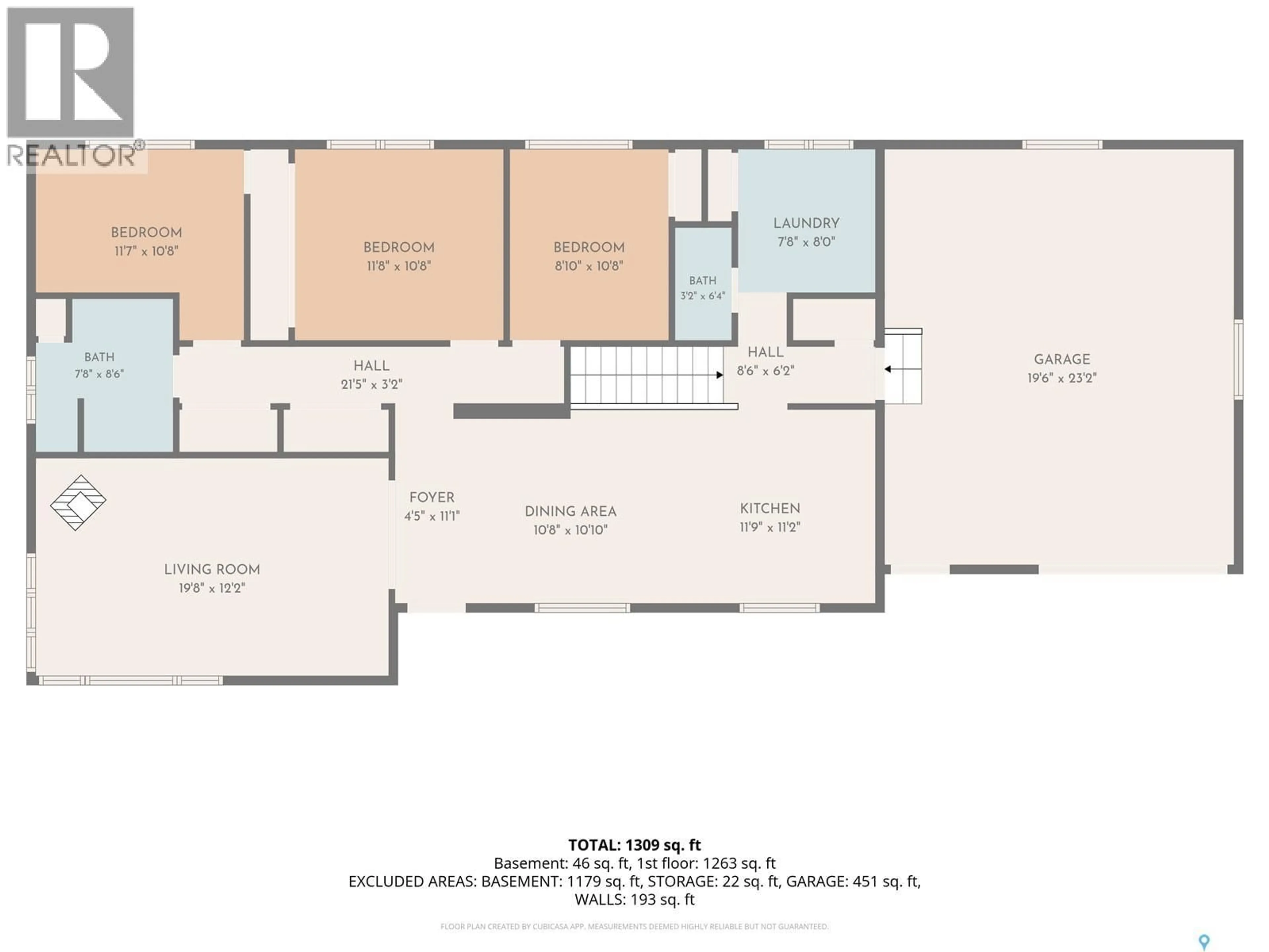 Floor plan for SOUTHEY GABER ACREAGE, Cupar Rm No. 218 Saskatchewan S0G4P0