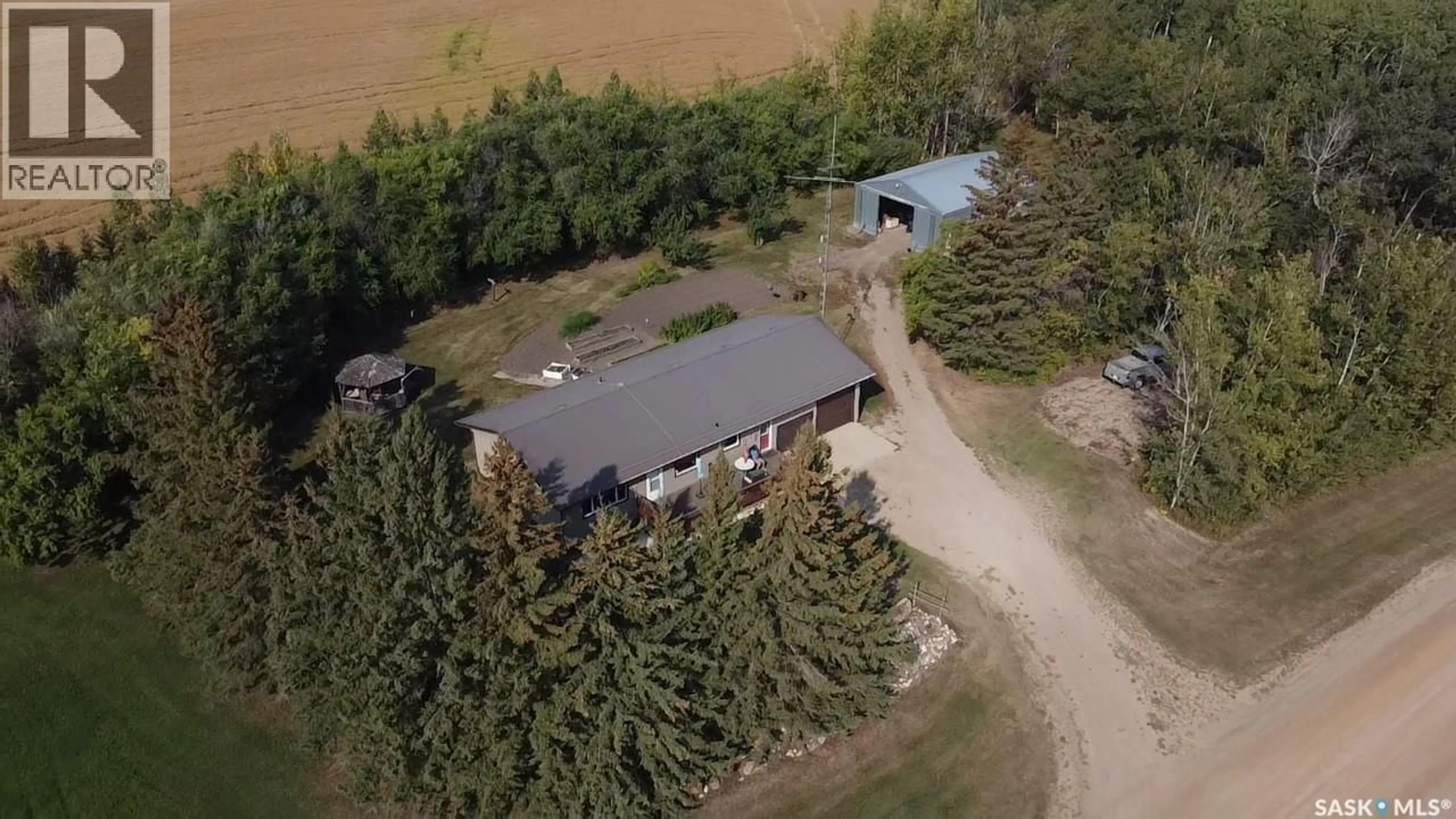 A pic from outside/outdoor area/front of a property/back of a property/a pic from drone, unknown for TISDALE ACREAGE, Connaught Rm No. 457 Saskatchewan S0E1T0