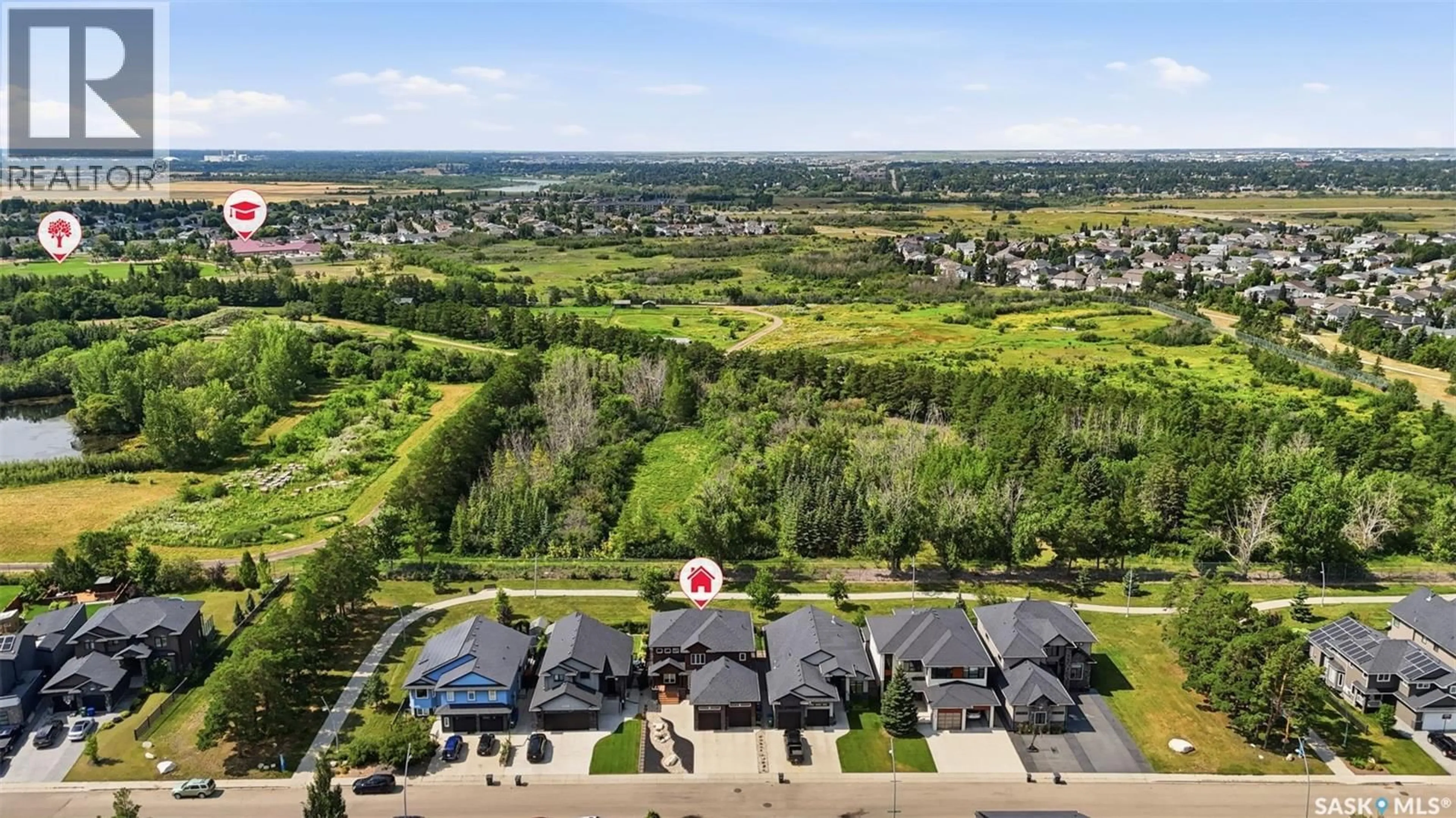 A pic from outside/outdoor area/front of a property/back of a property/a pic from drone, unknown for 434 ATTON CRESCENT, Saskatoon Saskatchewan S7W0K4