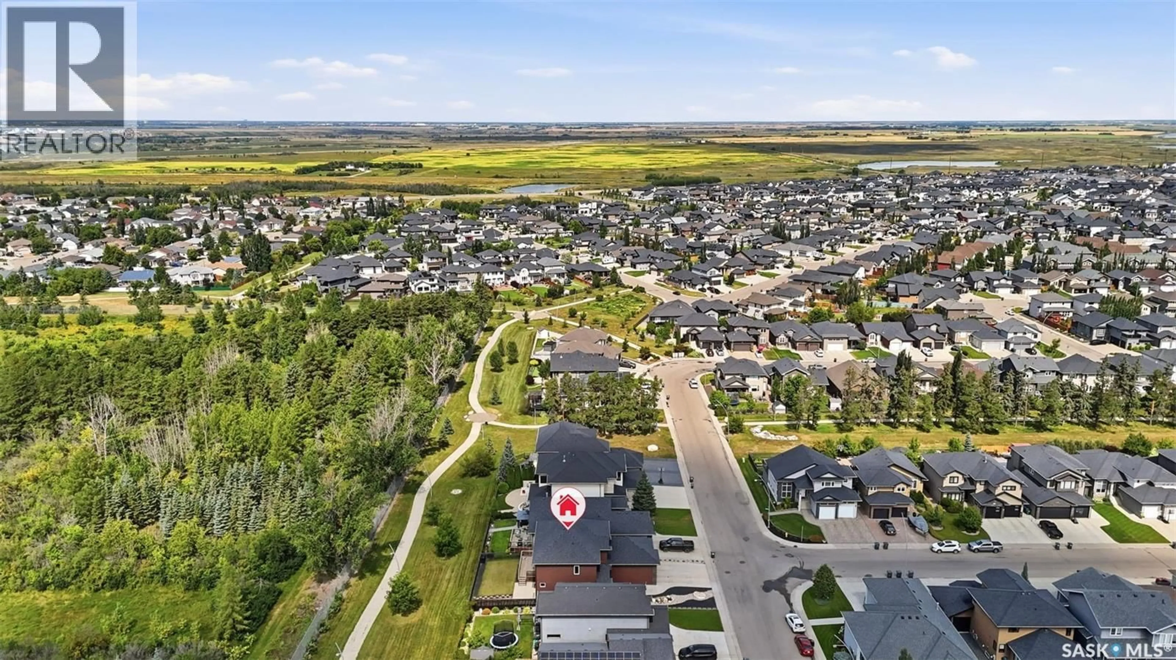 A pic from outside/outdoor area/front of a property/back of a property/a pic from drone, mountain view for 434 ATTON CRESCENT, Saskatoon Saskatchewan S7W0K4