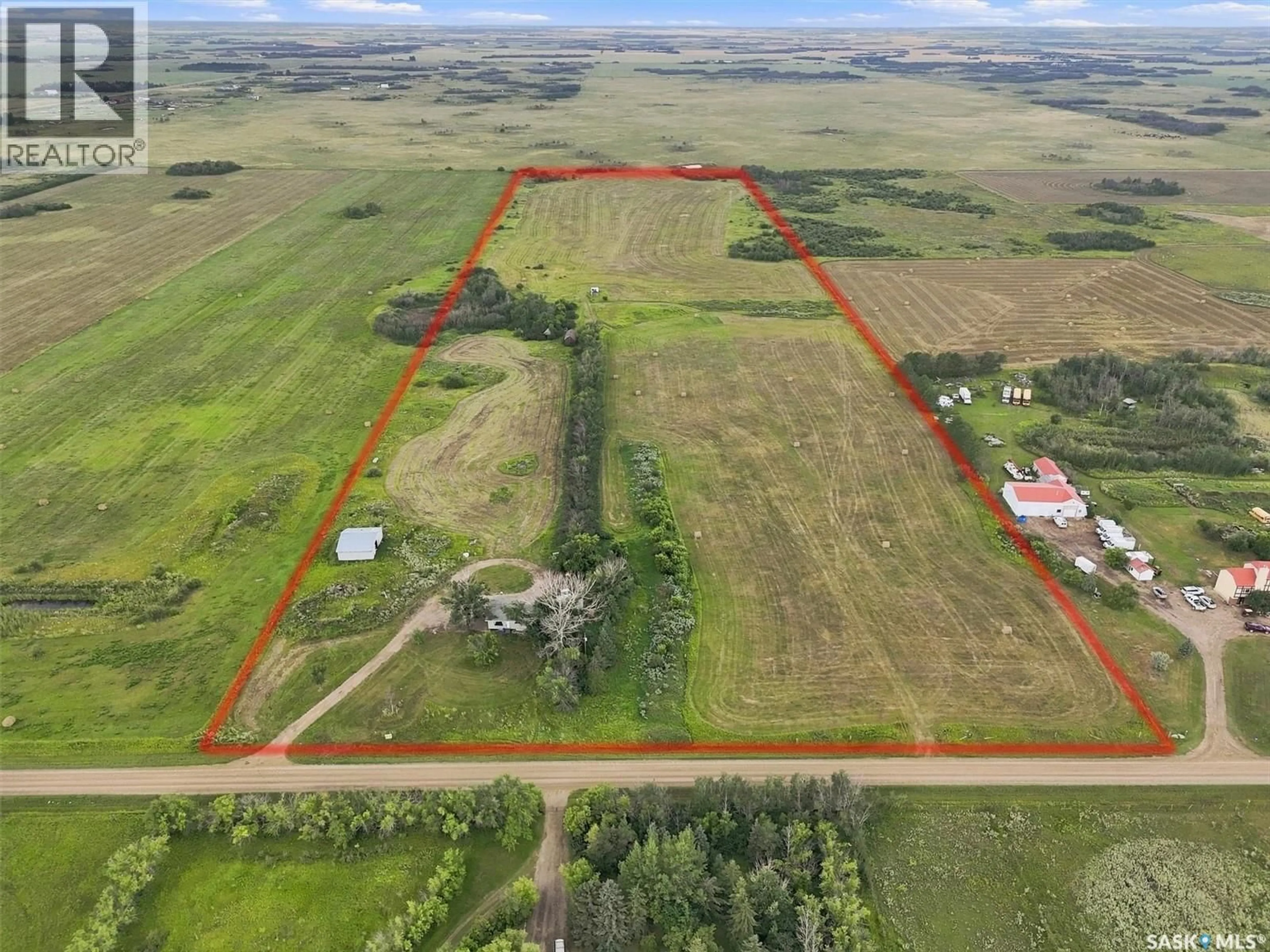 A pic from outside/outdoor area/front of a property/back of a property/a pic from drone, building for ALLEN ACREAGE, Corman Park Rm No. 344 Saskatchewan S0K2T0