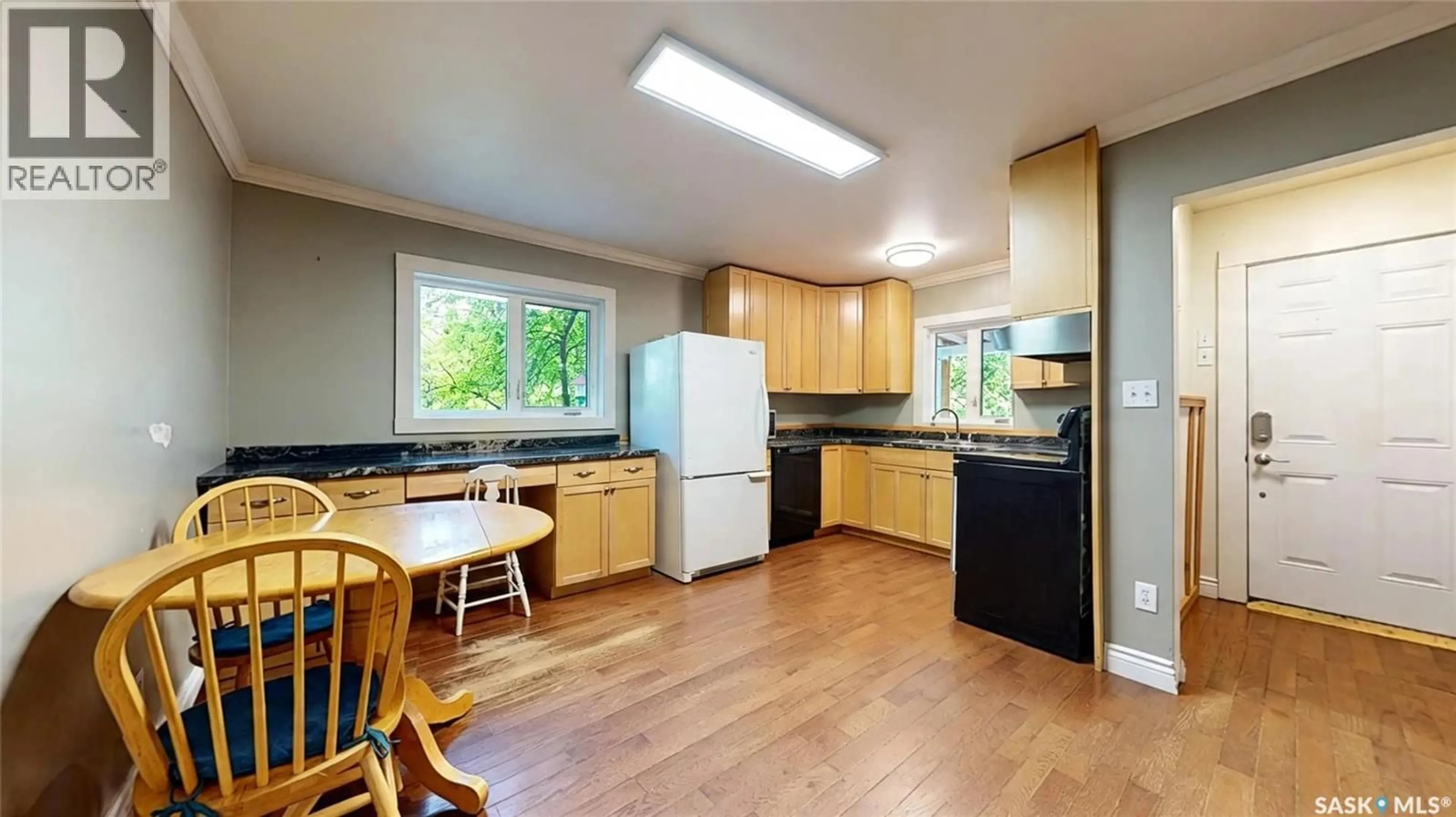 Standard kitchen, wood/laminate floor for 102-104 MARSH STREET, Maple Creek Saskatchewan S0N1N0