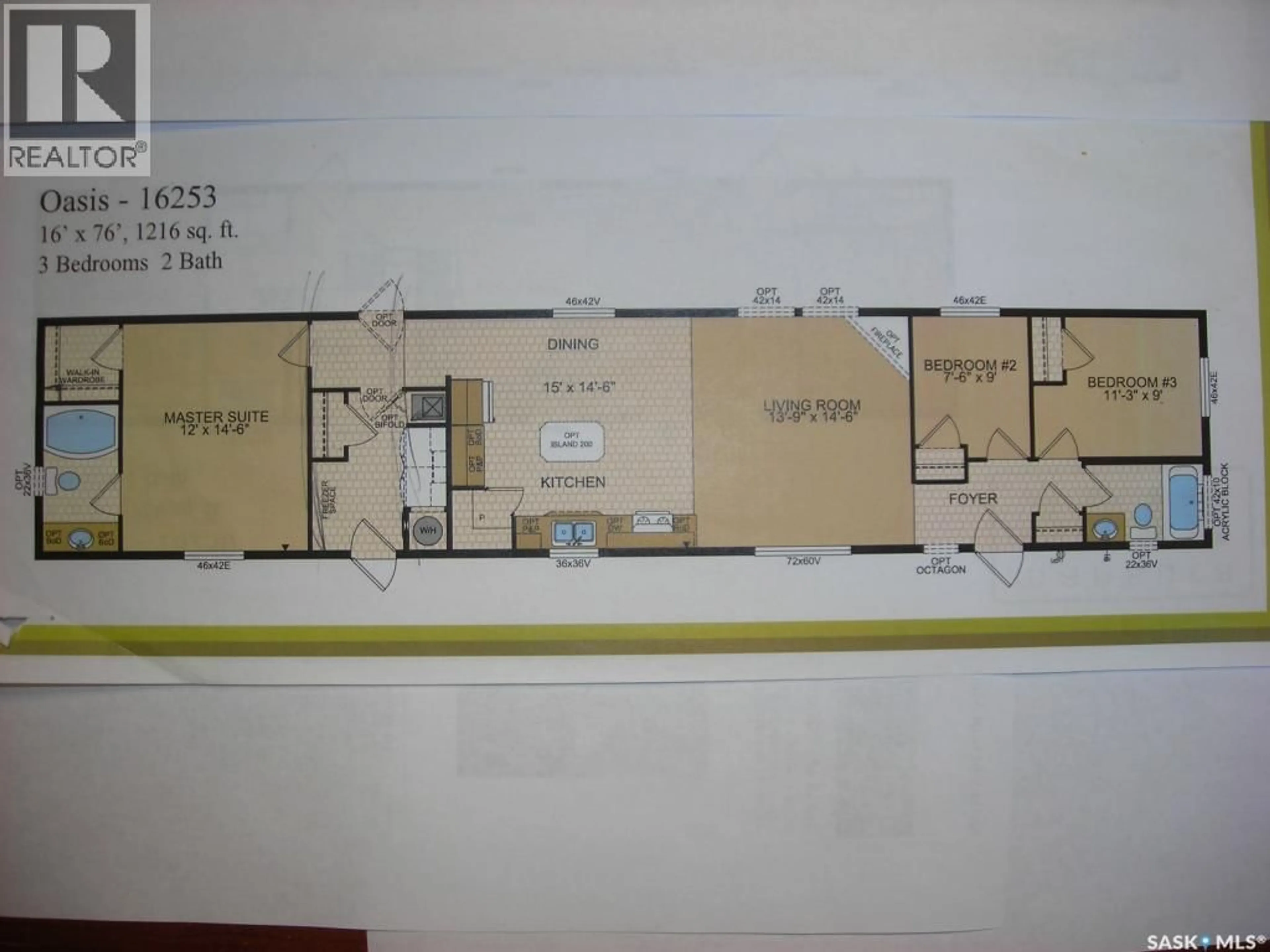 Floor plan for 69 RAILWAY AVENUE, Calder Saskatchewan S0A4C0