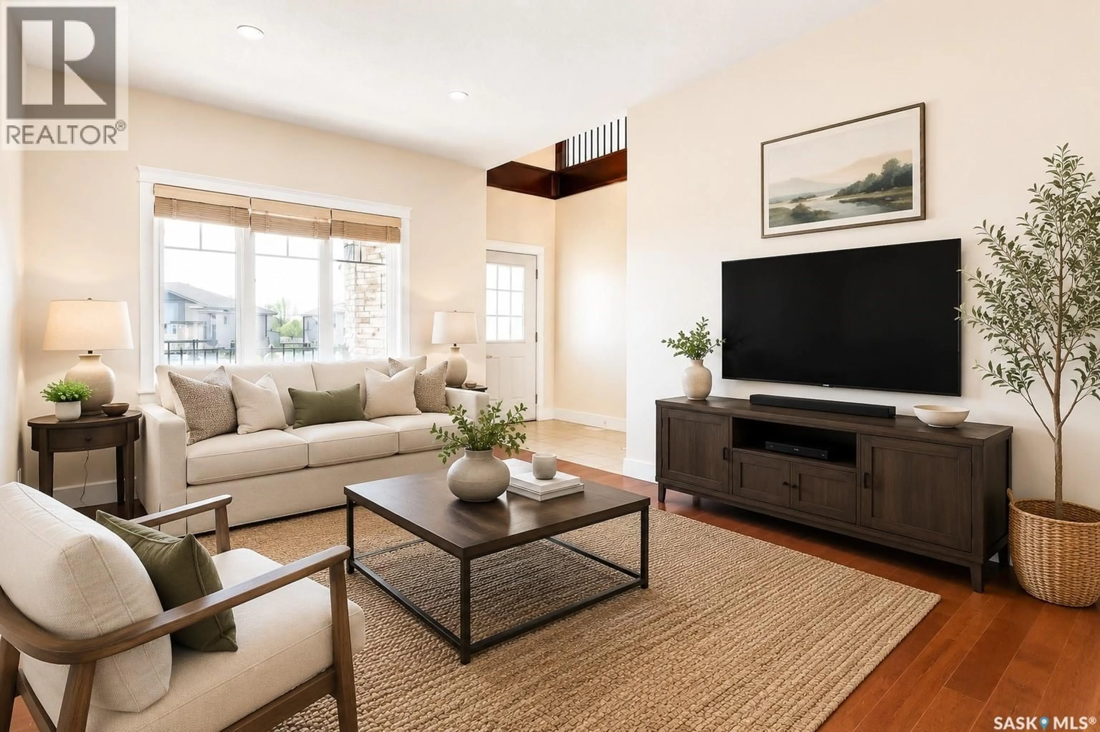 Living room with furniture, unknown for 6 MCKENZIE LANDING, White City Saskatchewan S4L0B2