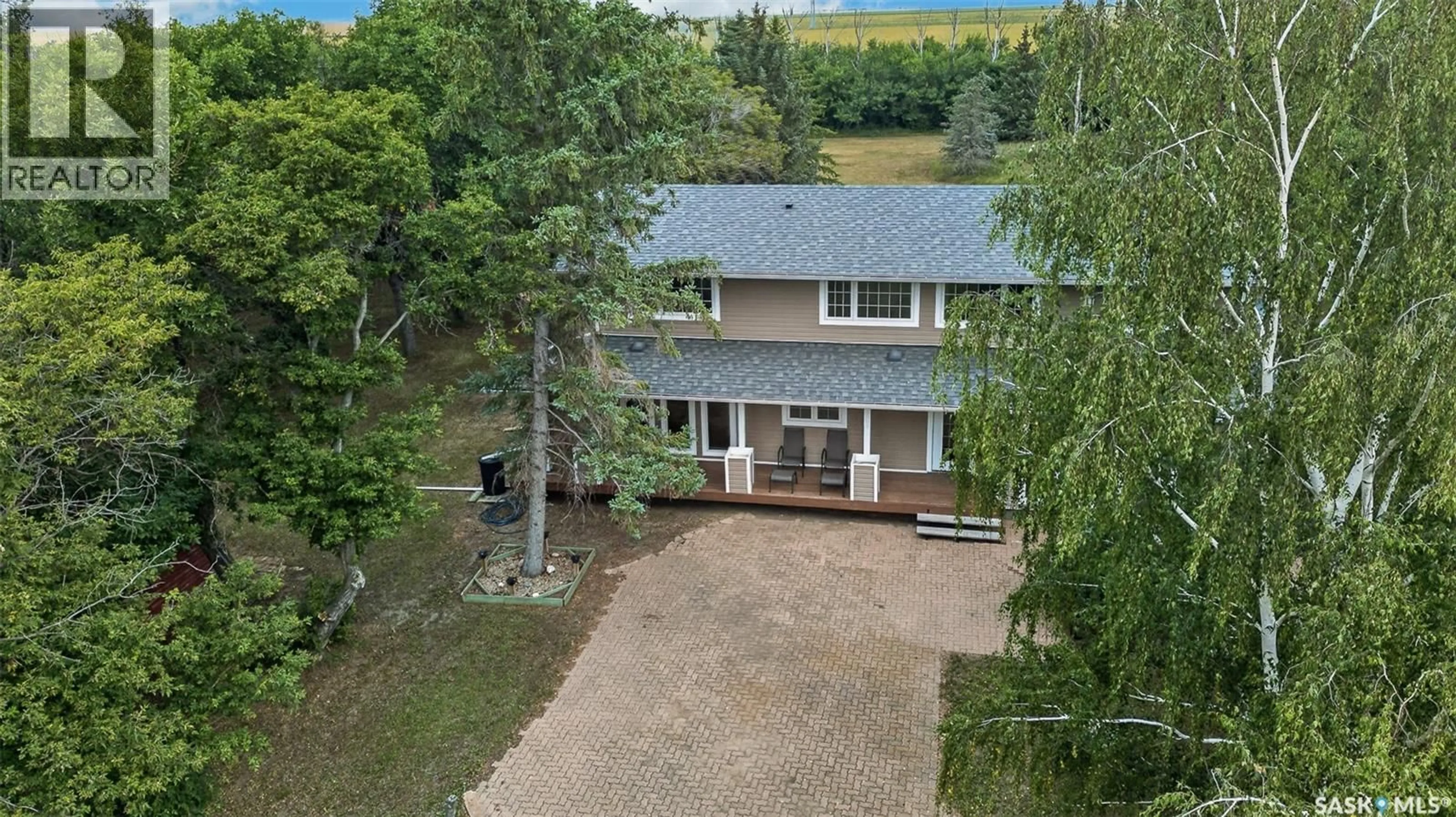 A pic from outside/outdoor area/front of a property/back of a property/a pic from drone, unknown for CAMPBELL ACREAGE, Caron Rm No. 162 Saskatchewan S0H0S0