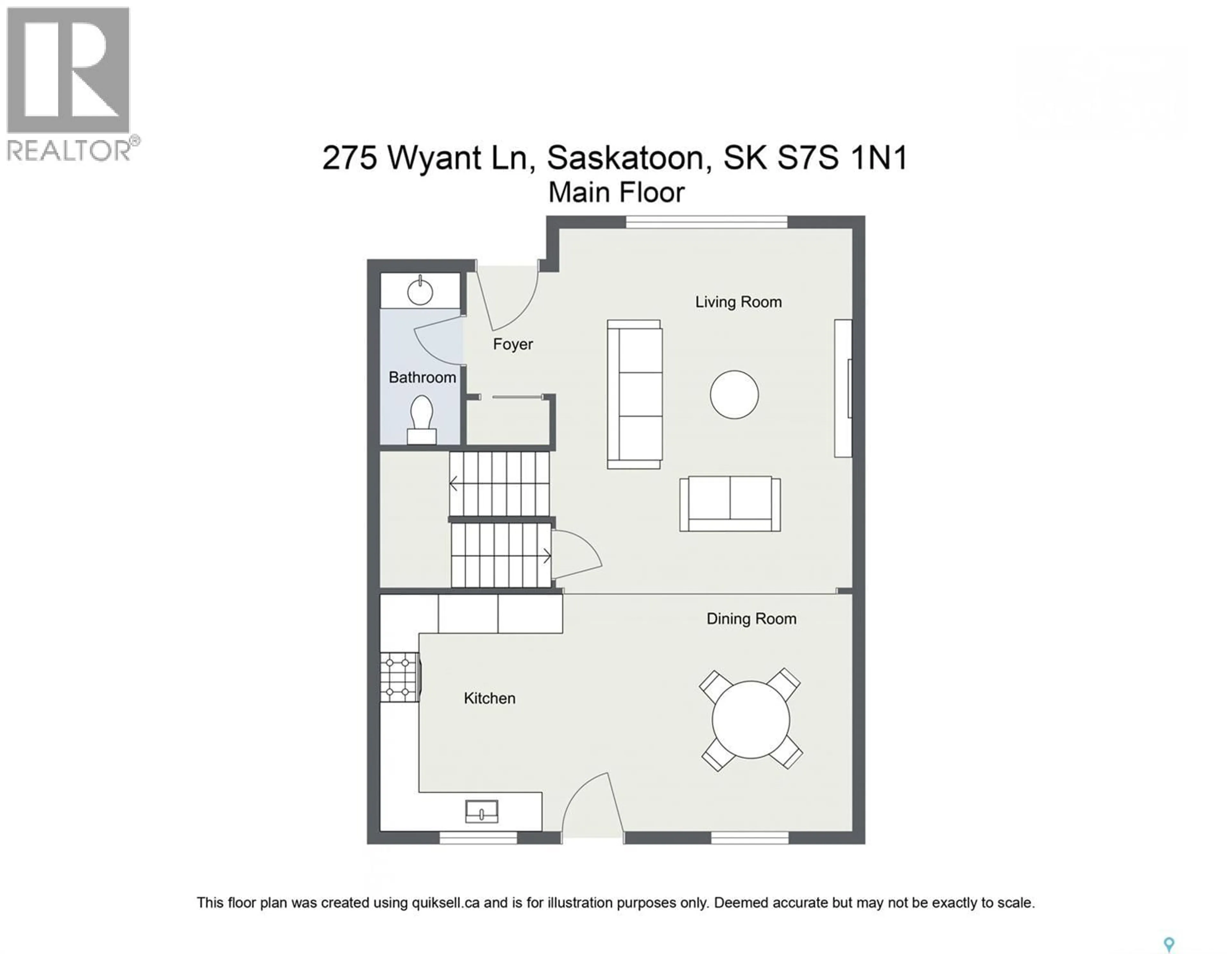 Floor plan for 275 WYANT LANE, Saskatoon Saskatchewan S7W0L3