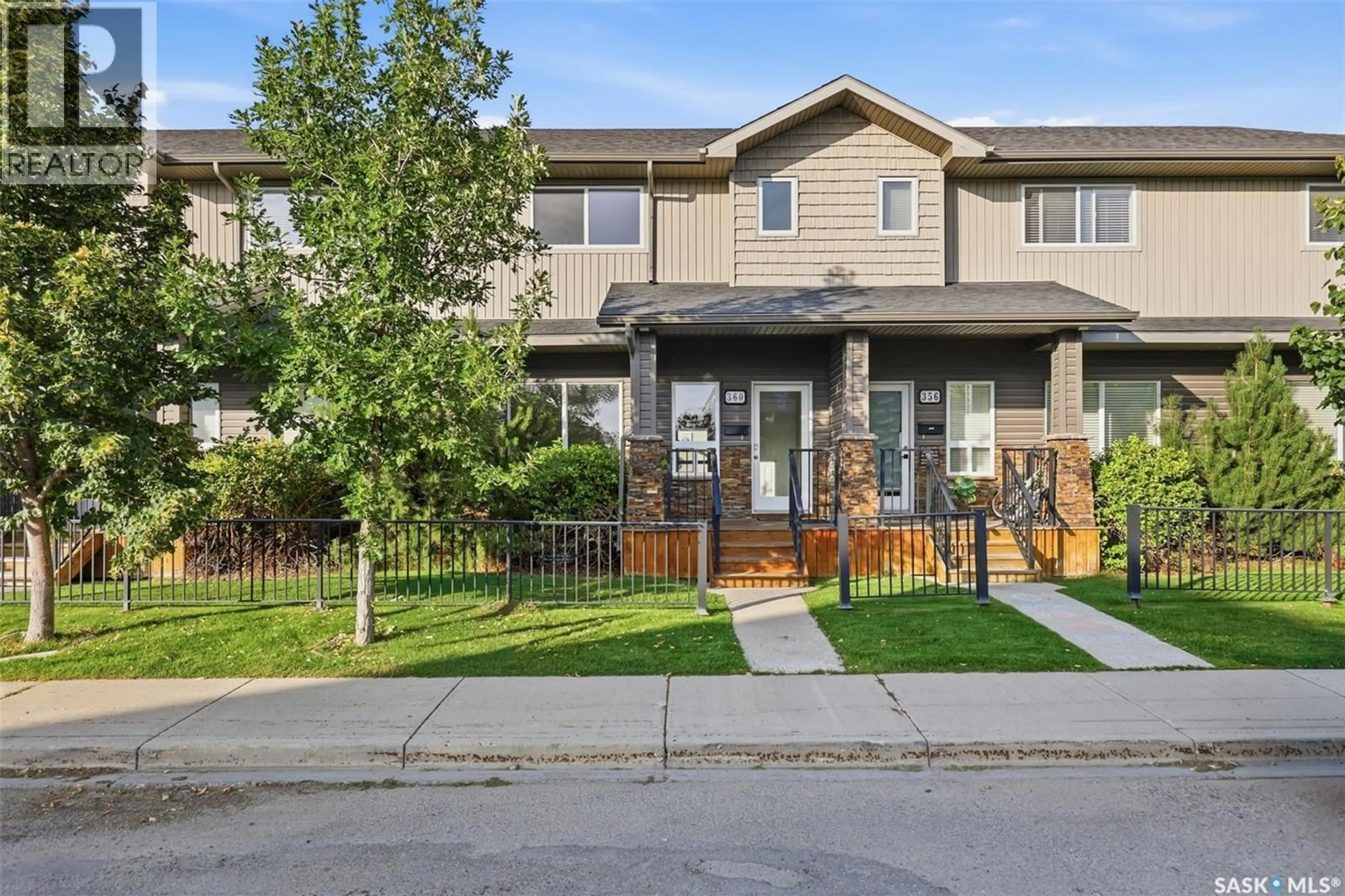 Home with vinyl exterior material, street for 360 WILLOWGROVE LANE, Saskatoon Saskatchewan S7W0H7