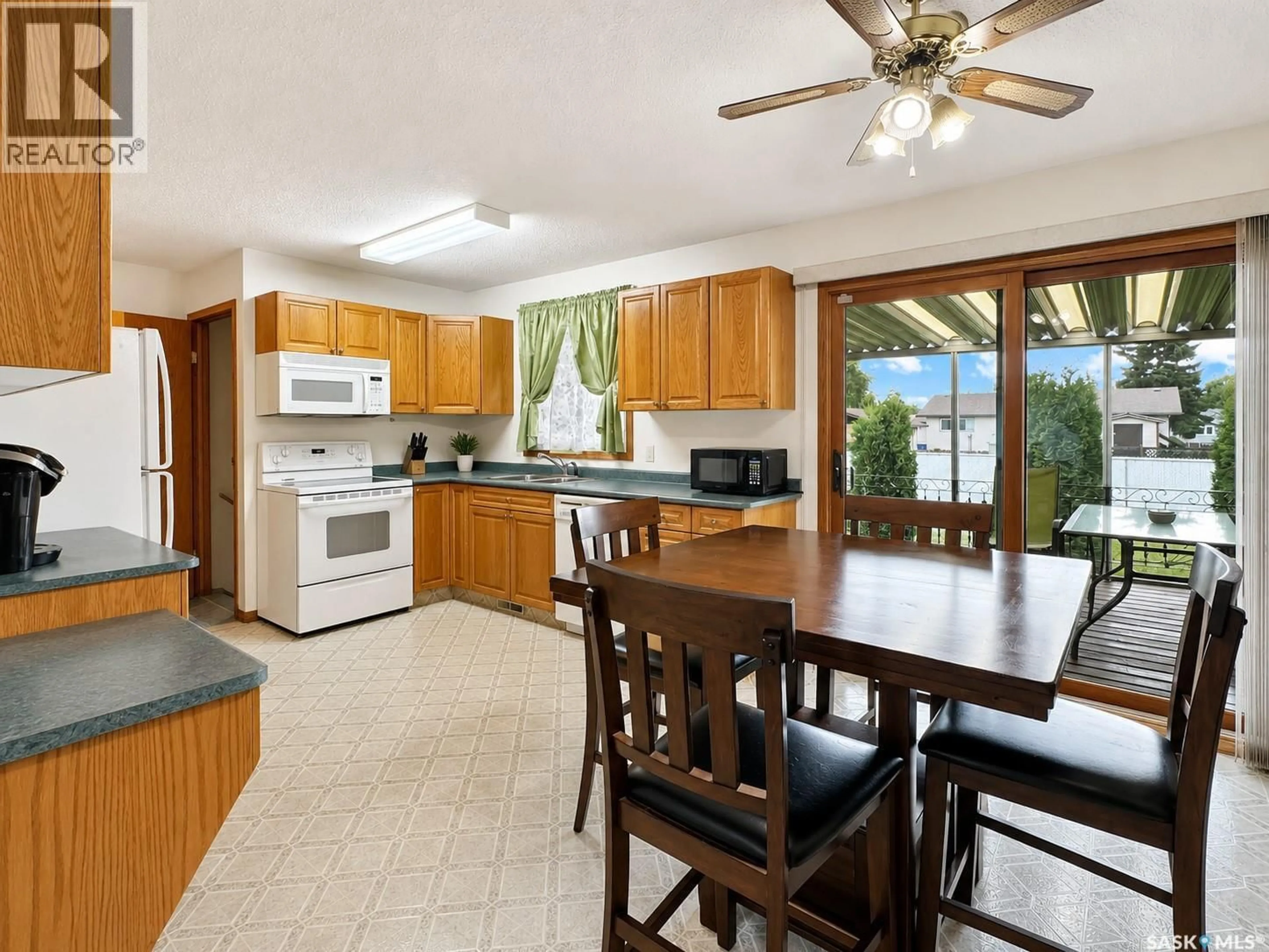Open concept kitchen, ceramic/tile floor for 9014 DEANS CRESCENT, North Battleford Saskatchewan S9A3H7