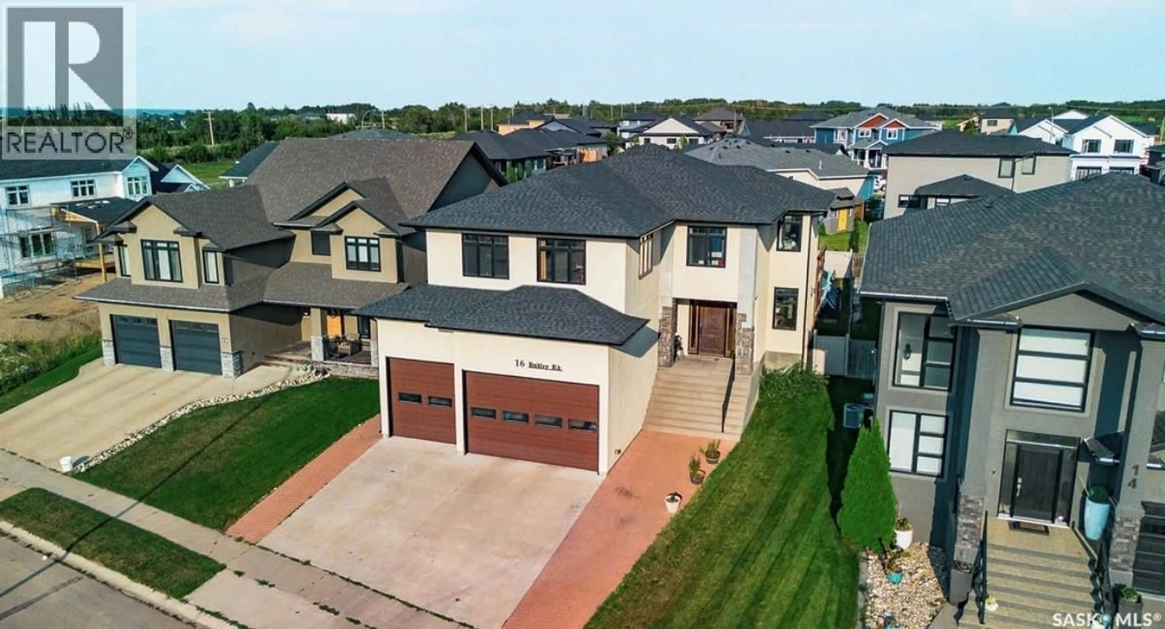 A pic from outside/outdoor area/front of a property/back of a property/a pic from drone, street for 16 HADLEY ROAD, Prince Albert Saskatchewan S6X0A4