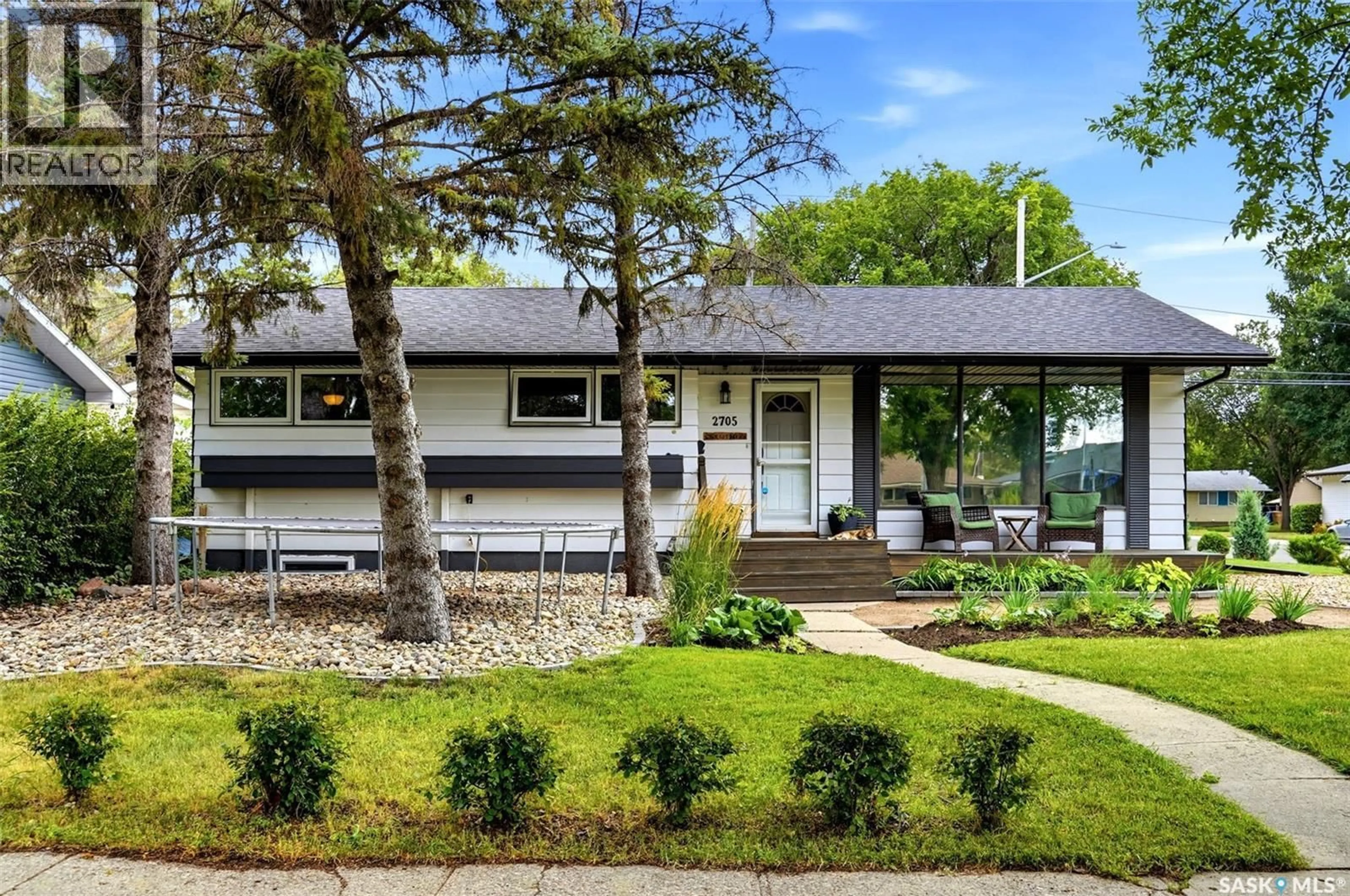 Home with vinyl exterior material, street for 2705 GRANT ROAD, Regina Saskatchewan S4S5G1
