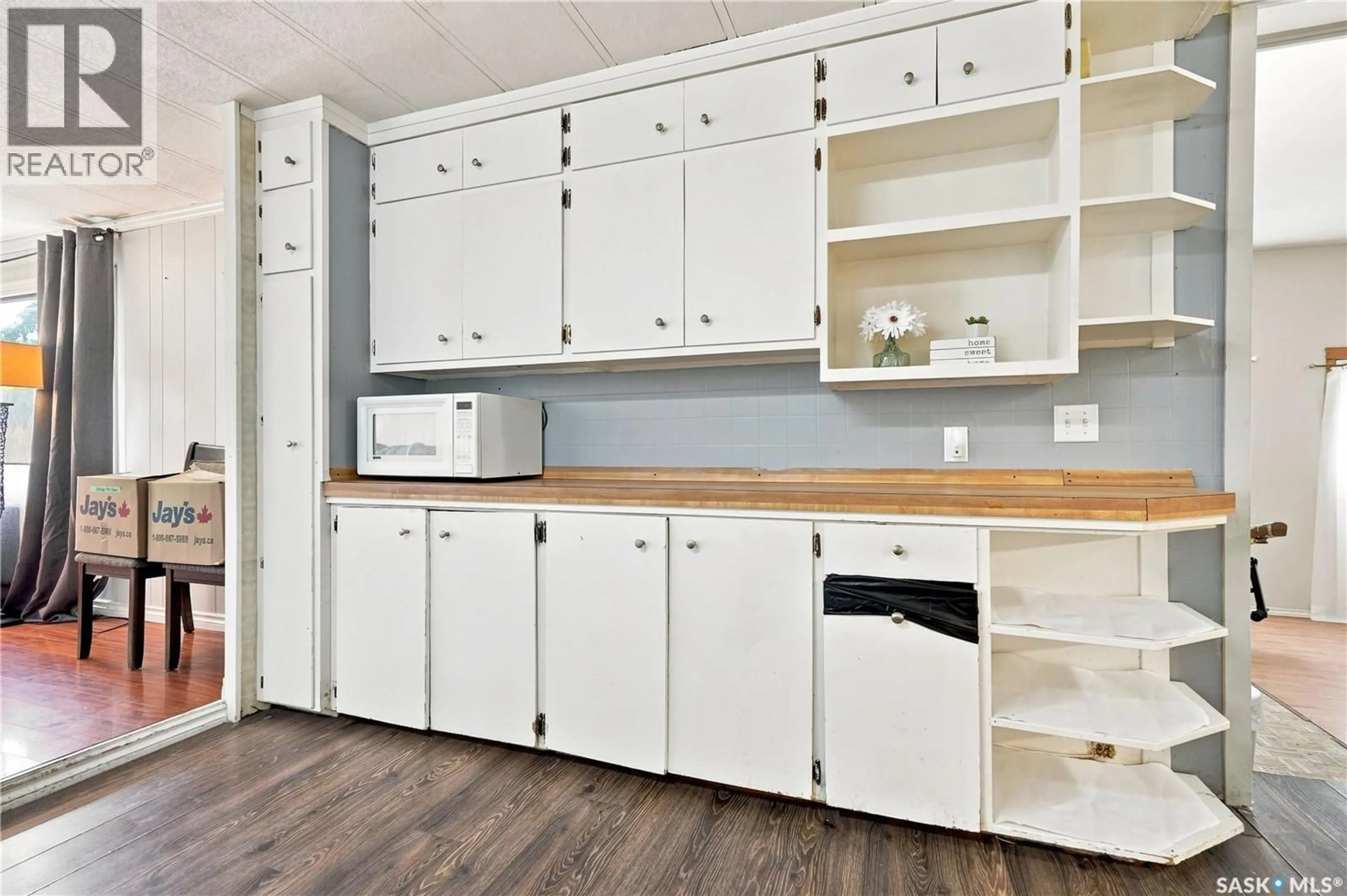 Standard kitchen, wood/laminate floor for 310 SECOND STREET, Mclean Saskatchewan S0G3E0
