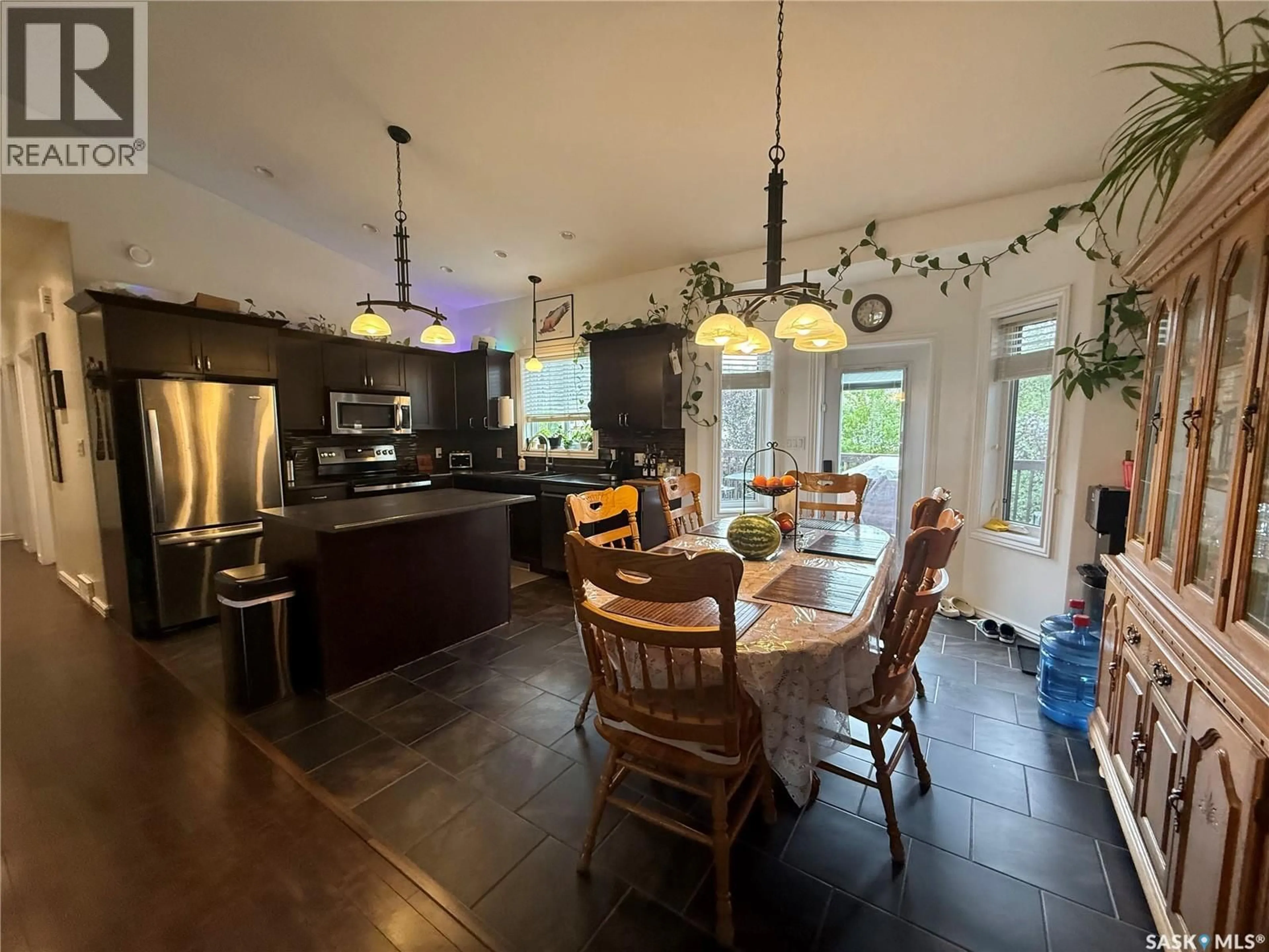 Open concept kitchen, ceramic/tile floor for 903 SINOTTE STREET, La Ronge Saskatchewan S0J1L0