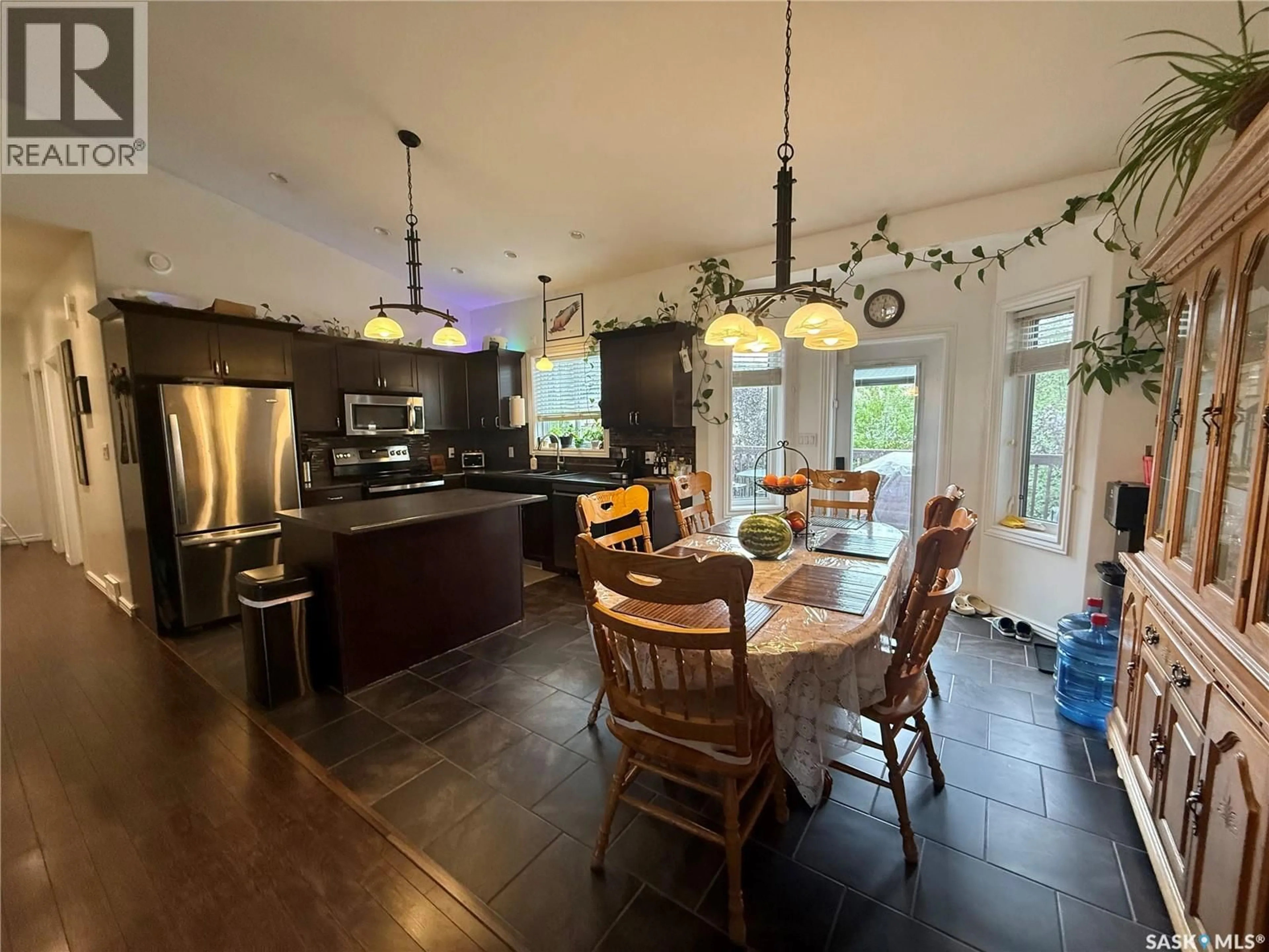 Open concept kitchen, ceramic/tile floor for 903 SINOTTE STREET, La Ronge Saskatchewan S0J1L0